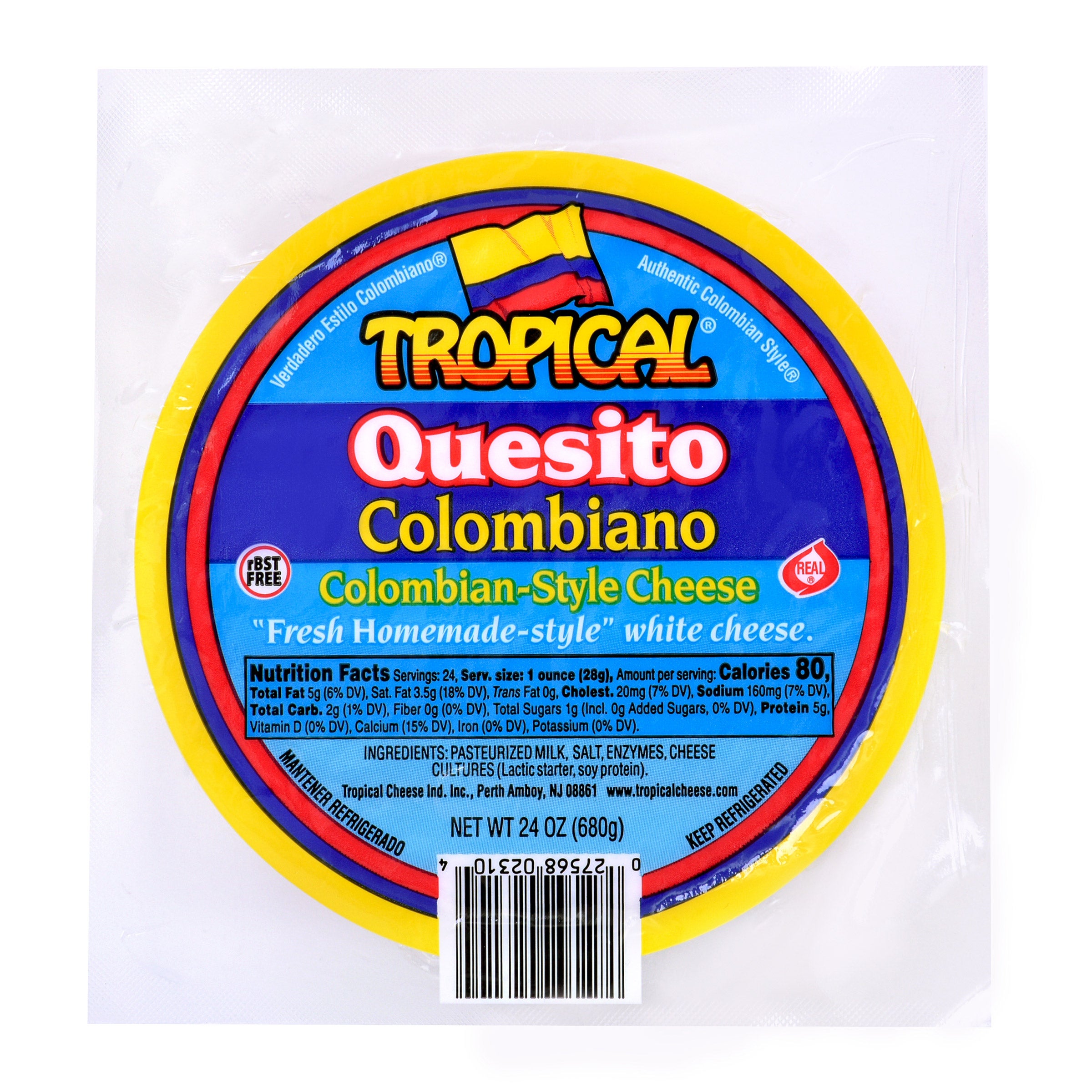 TROPICAL QUESITO COLOMBIANO 24 OZ (1.5 LBS)