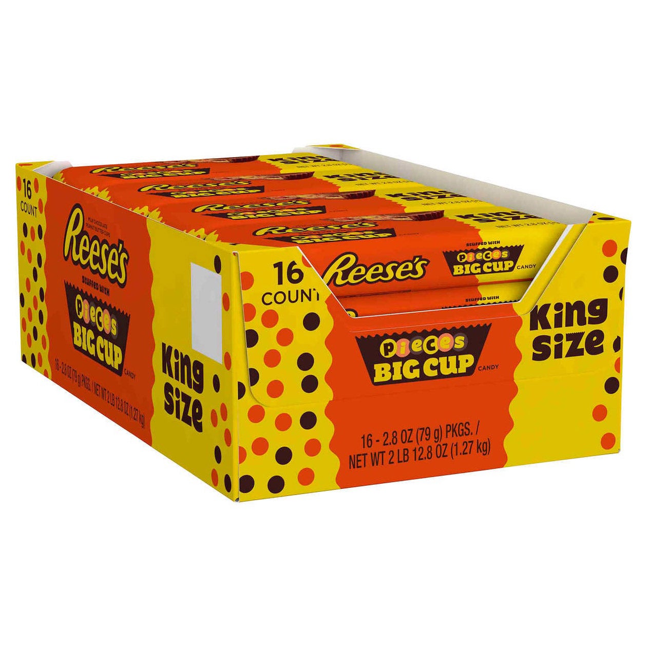 REESE'S PIECES BIG CUP 16 COUNT 2.8 OUNC EA