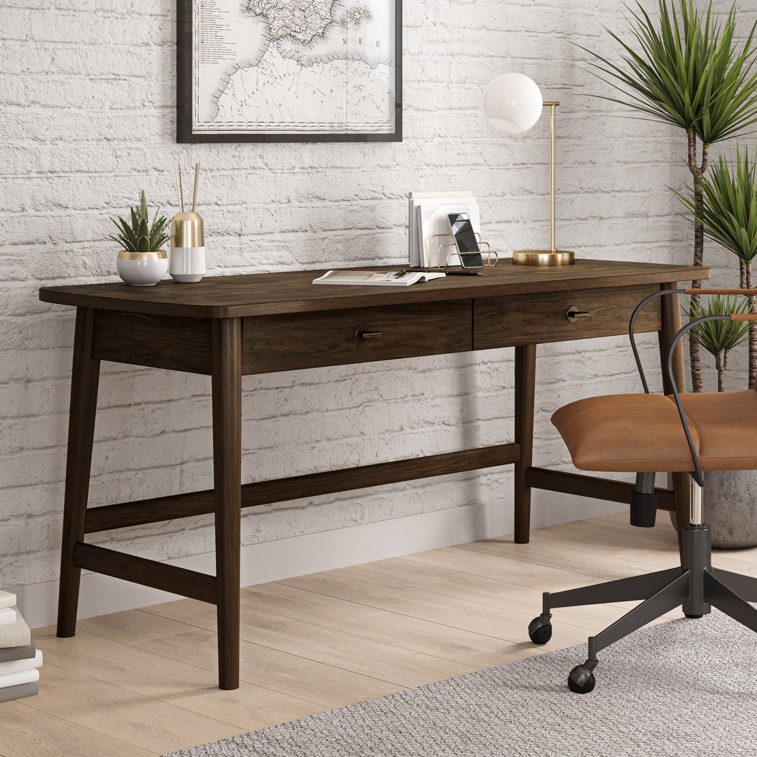 PIKE & MAIN ISABEL 63¨ WRITING DESK - Image 1