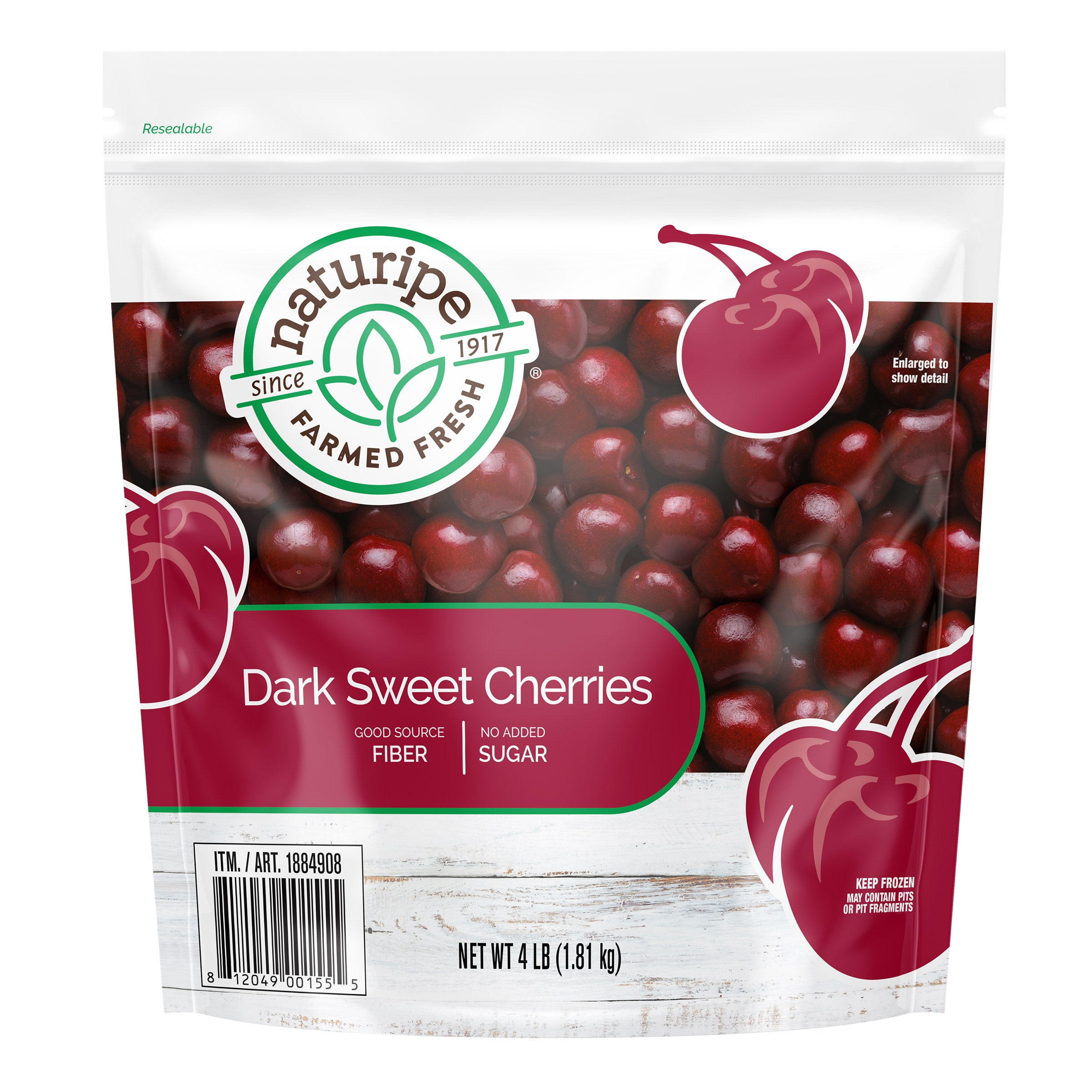 NATURIPE DARK SWEET CHERRIES 4 LBS - Image 1