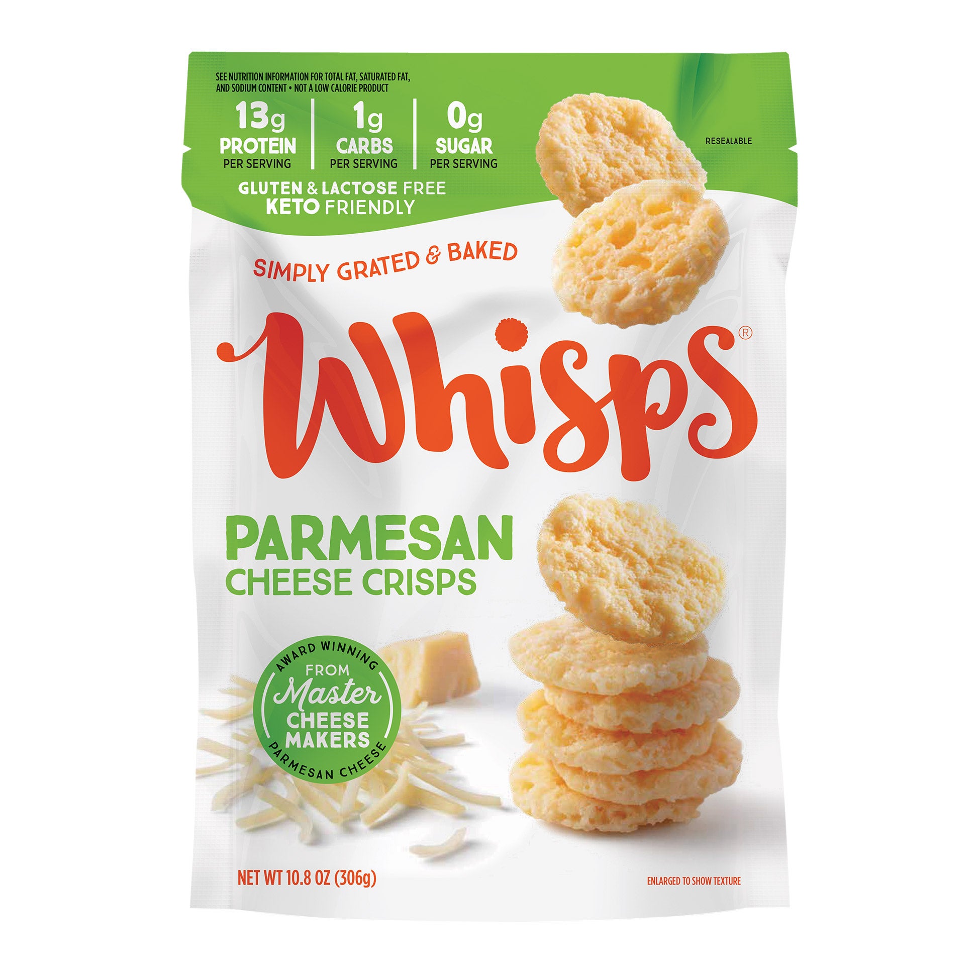 WHISPS PARMESAN CHEESE WHISPS 10.8 OZ (0.675 LBS)
