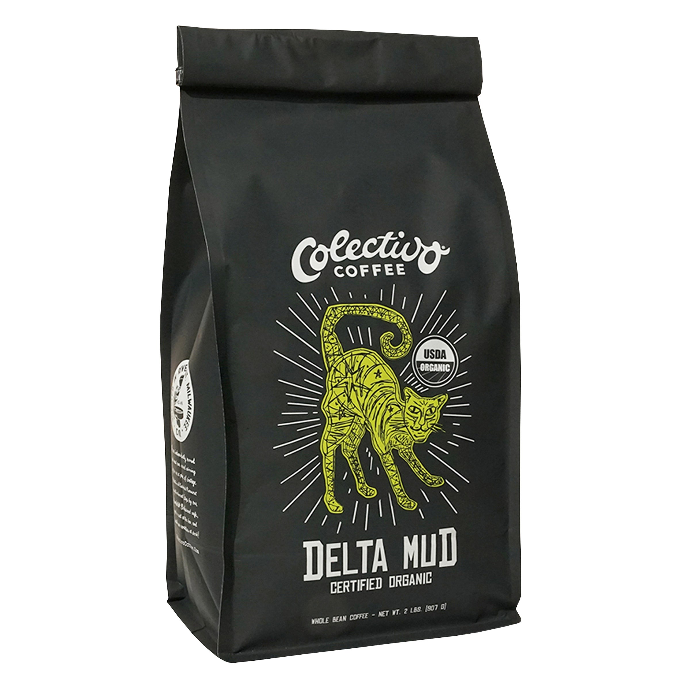 COLECTIVO COFFEE DELTA MUD WHOLE BEAN 2 POUND BAG