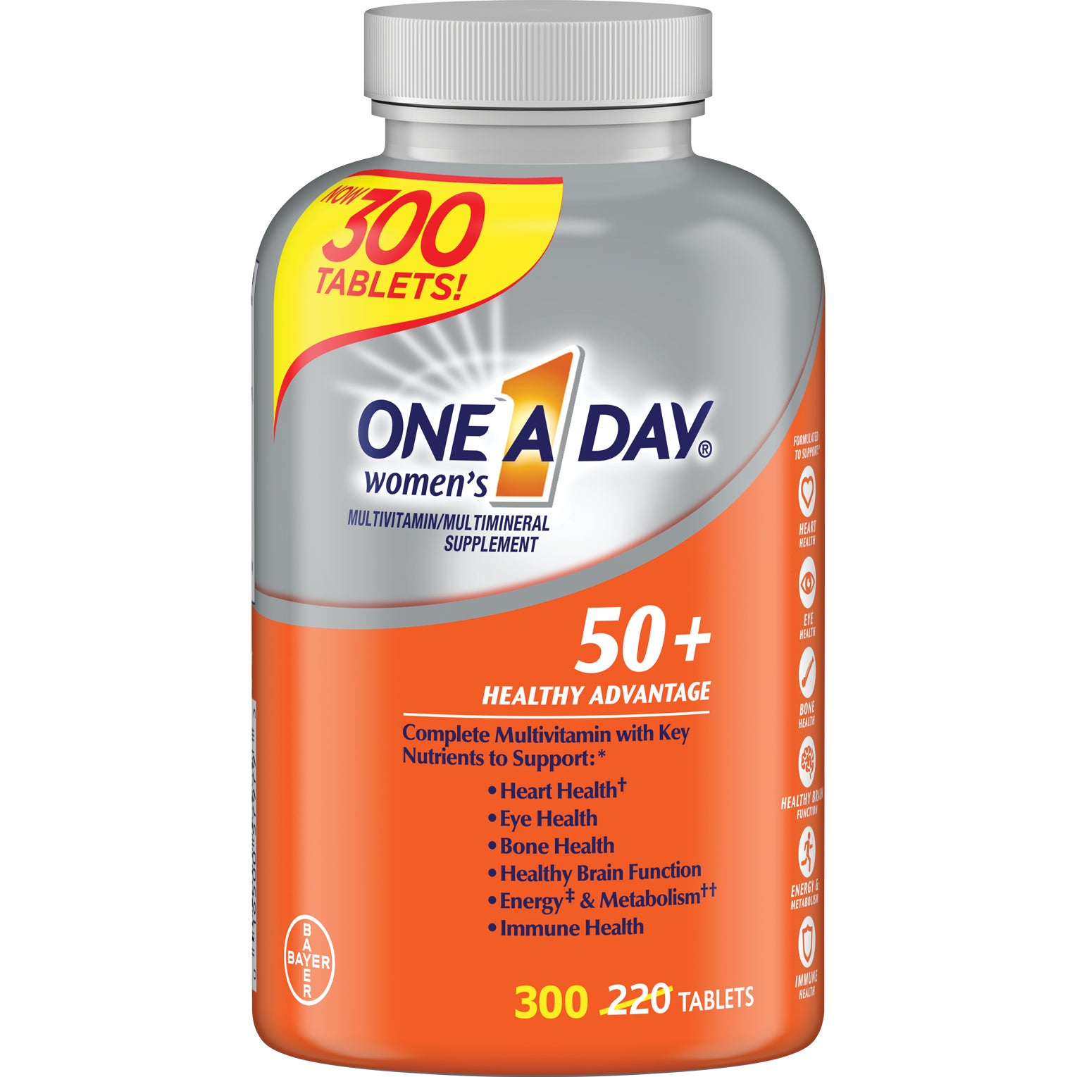 ONE A DAY WOMEN'S 50+ HEALTHY ADVANTAGE 300 TABLETS - Image 1