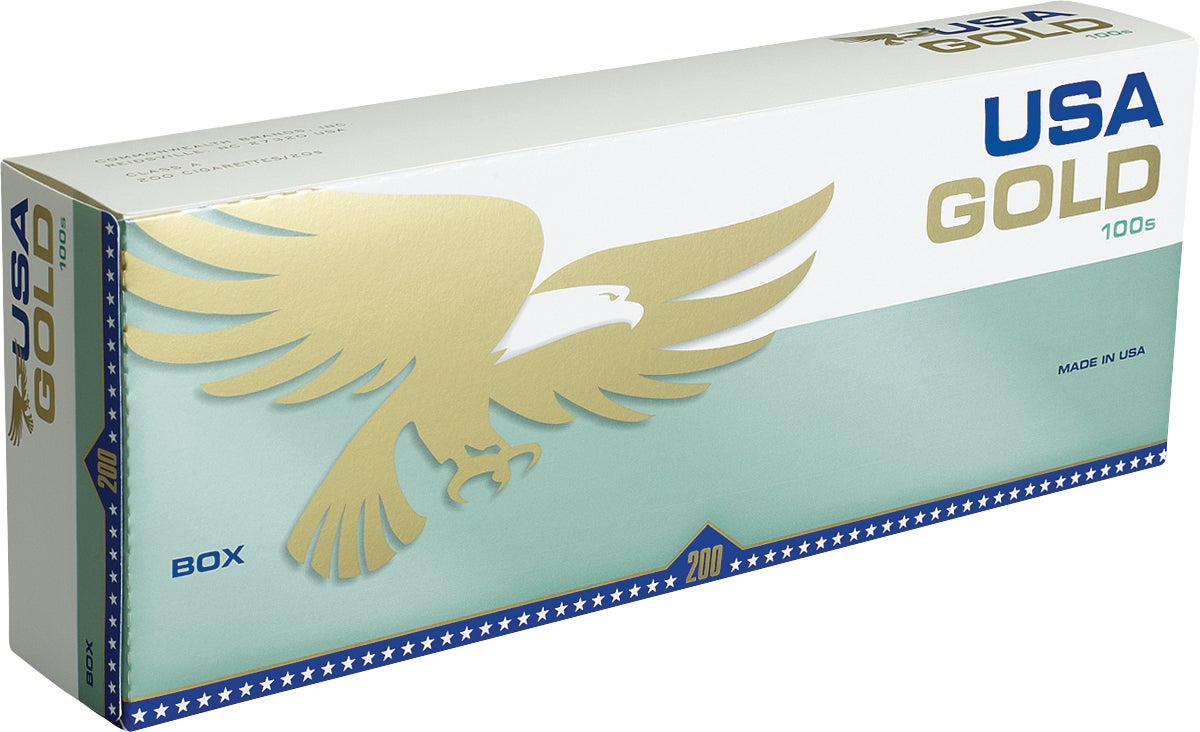 ITG BRANDS USA GOLD MENTHOL GREEN 100 BOX