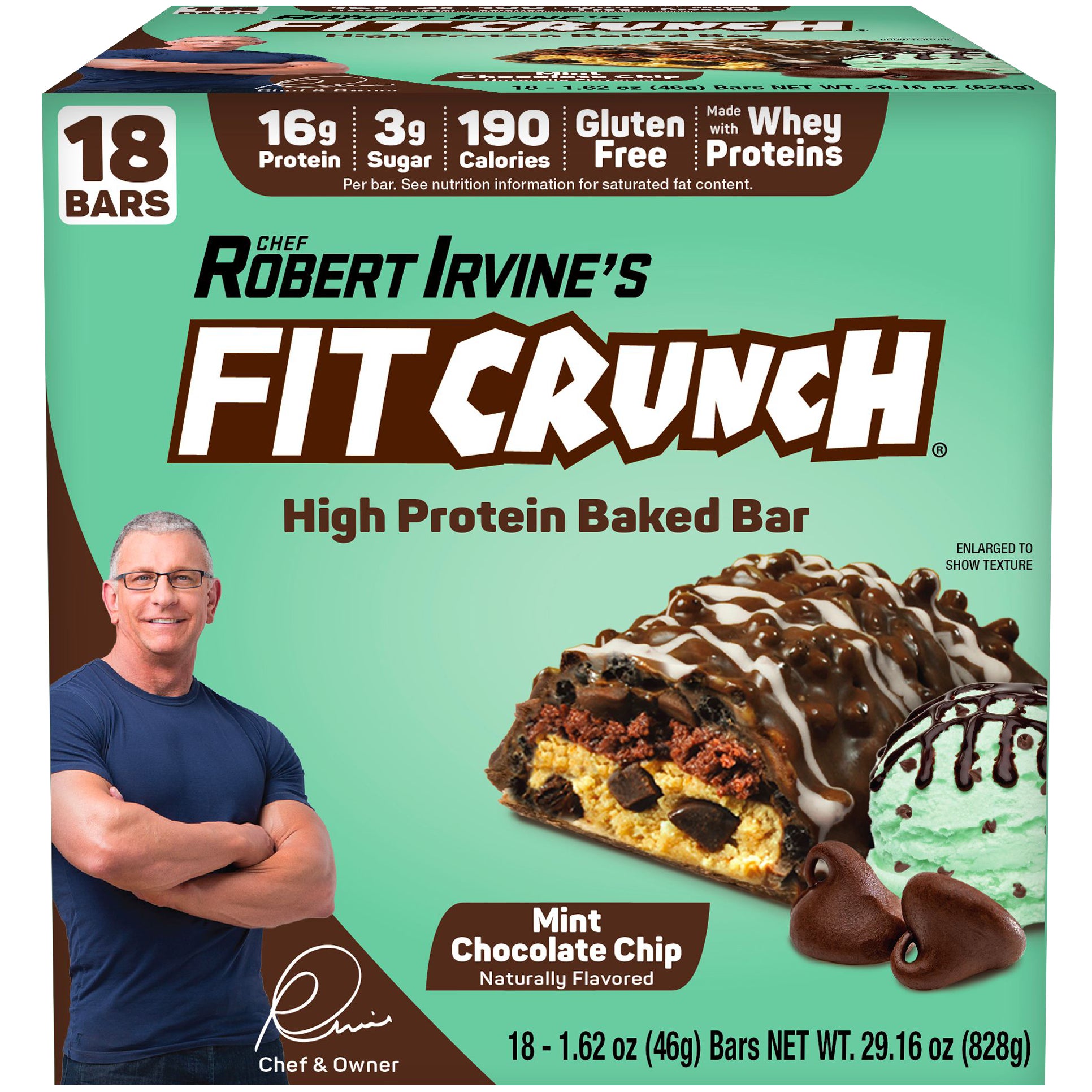 FIT CRUNCH MINT CHOC CHIP BARS 18/ 1.62 OZ - Image 1