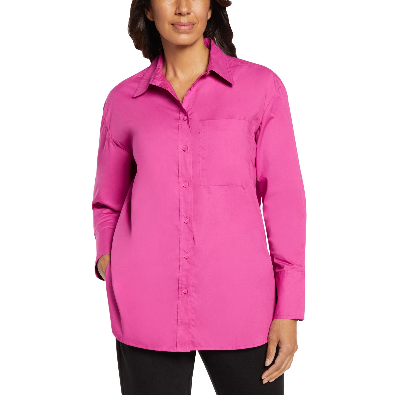 BANANA REPUBLIC LADIES' OVERSIZED BUTTON FRONT SHIRT - Image 1