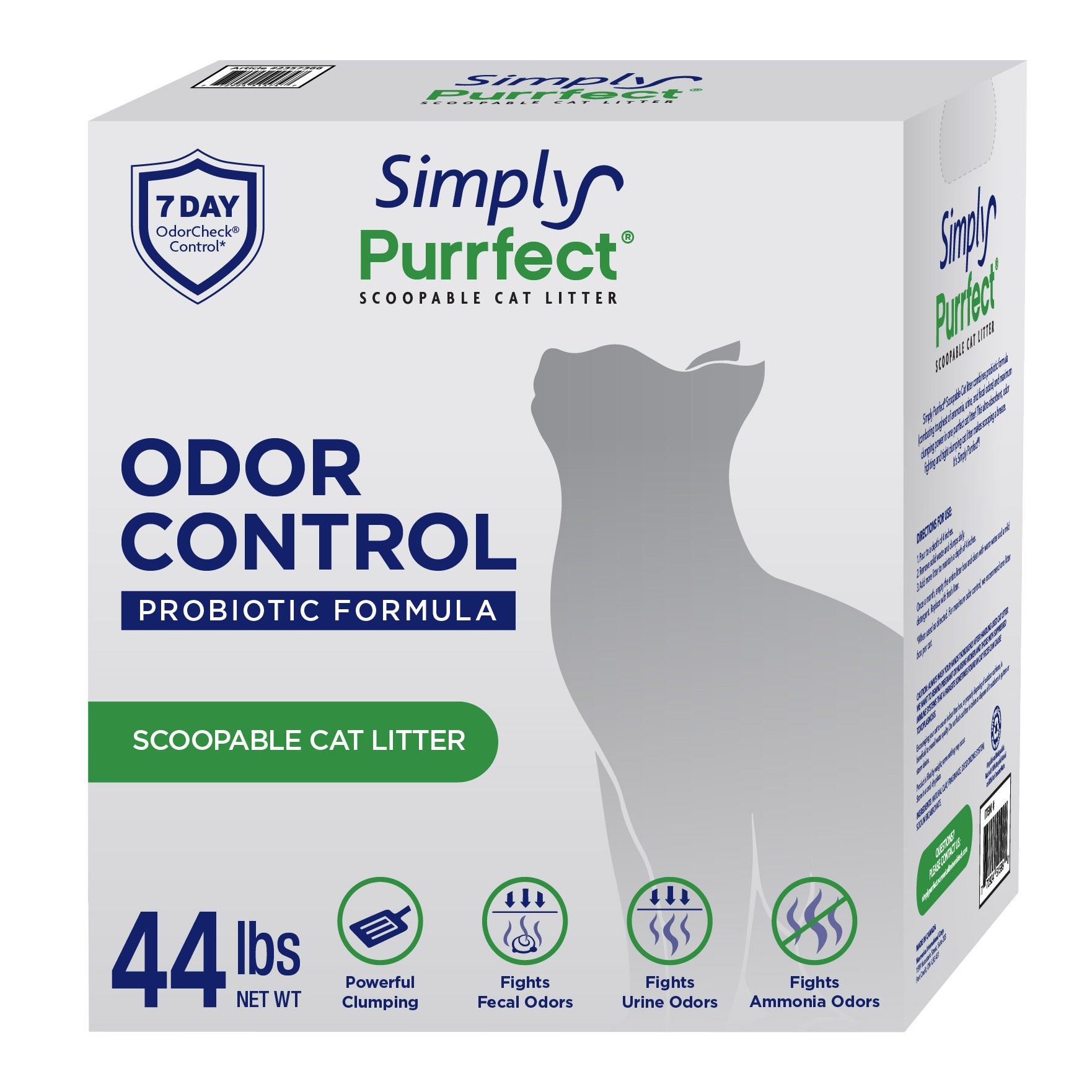 SIMPLY PURRFECT ODOR CONTROL LITTER 44 LBS
