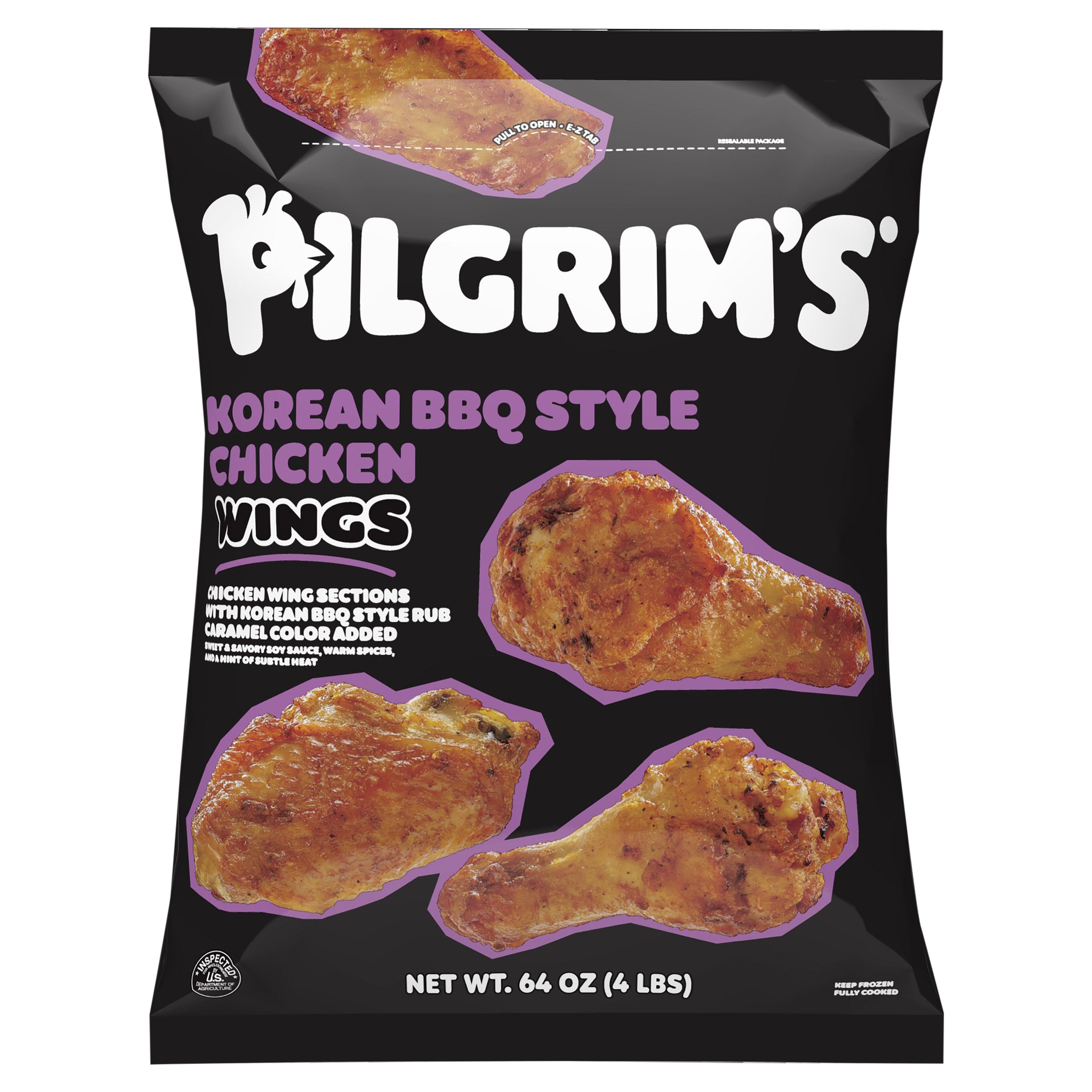 PILGRIMS KOREAN BBQ WINGS 4 LBS - Image 1