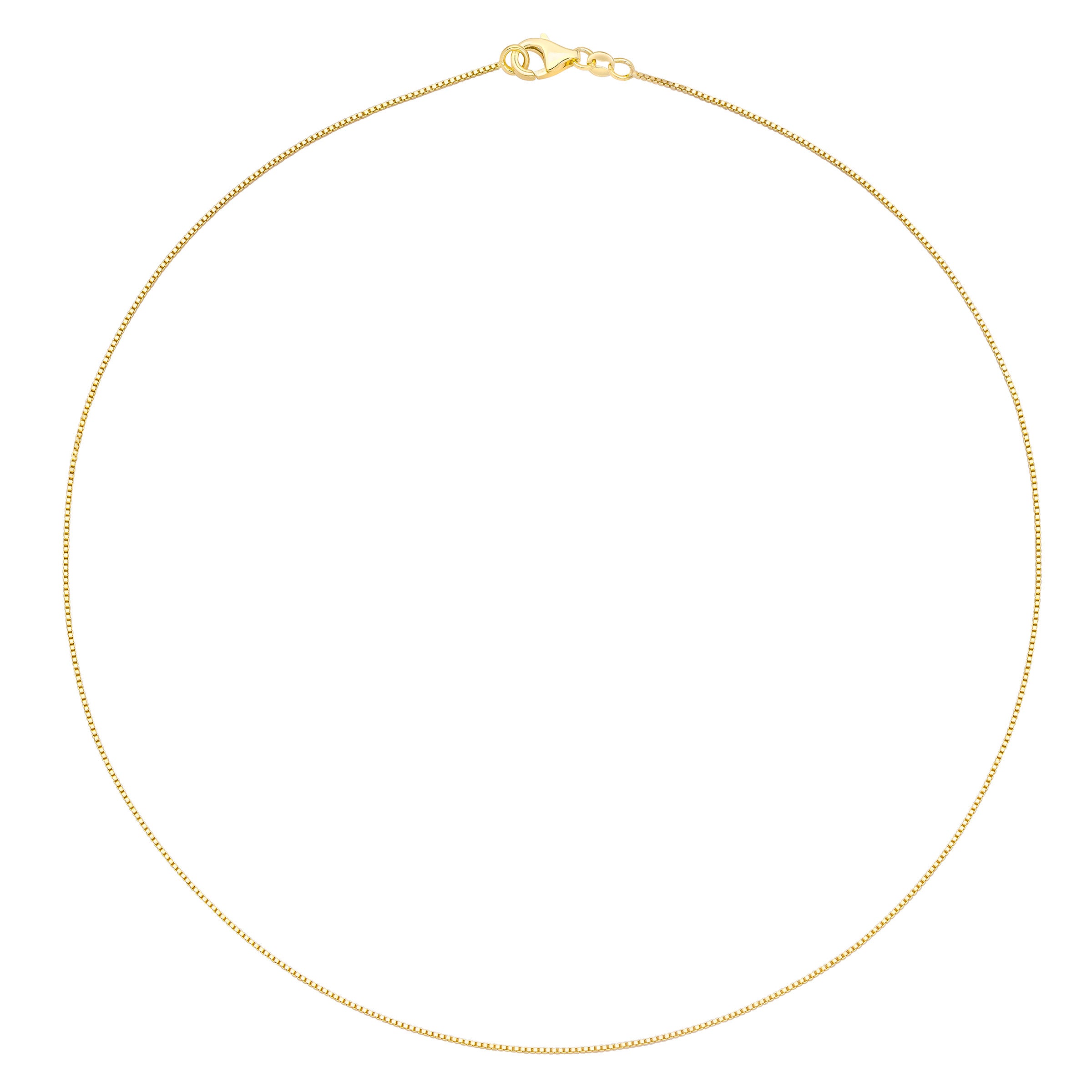 14KT YELLOW GOLD 24¨ BOX CHAIN MADE IN ITALY