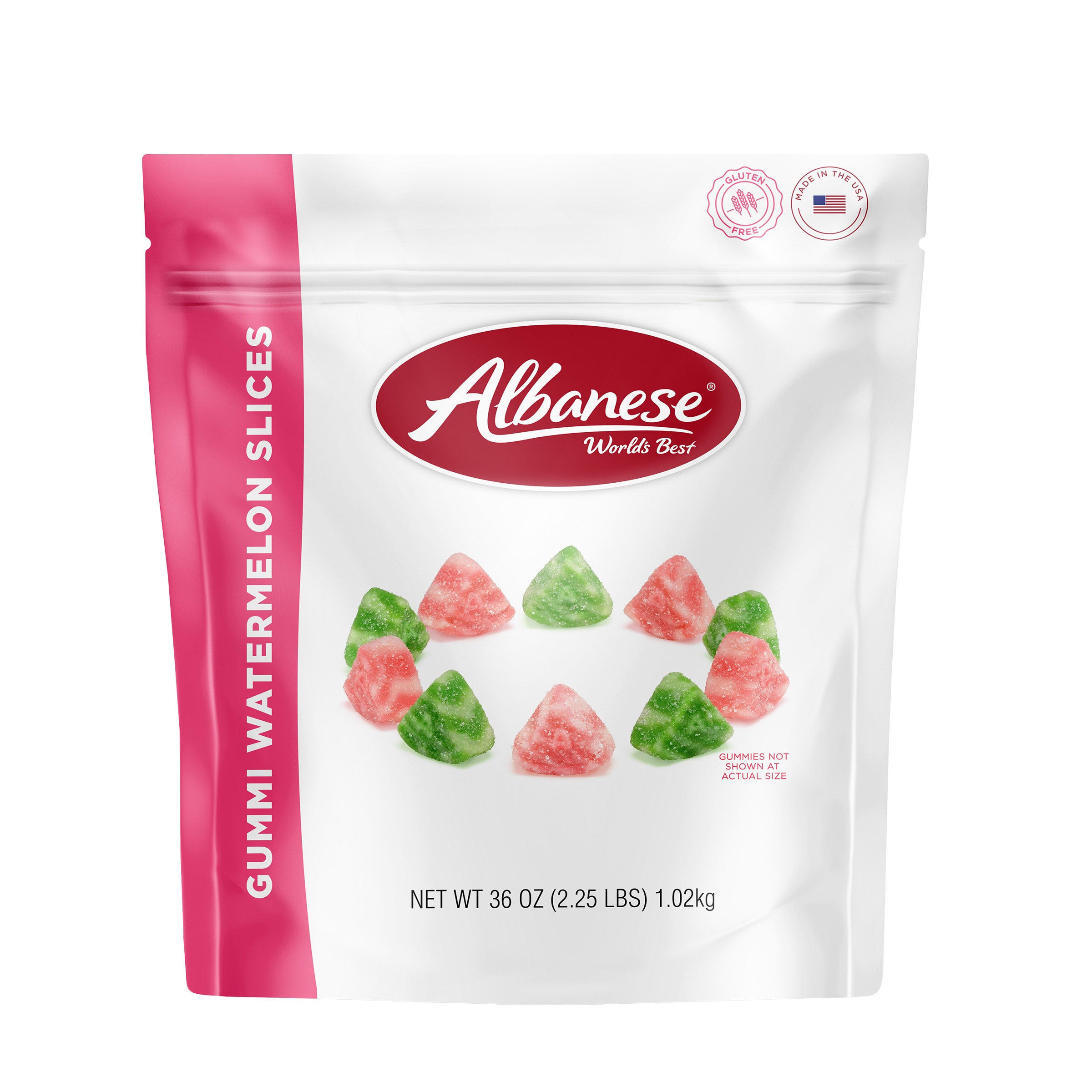 ALBANESE GUMMI WATERMELON SLICE 36 OZ (2.25 LBS) - Image 1