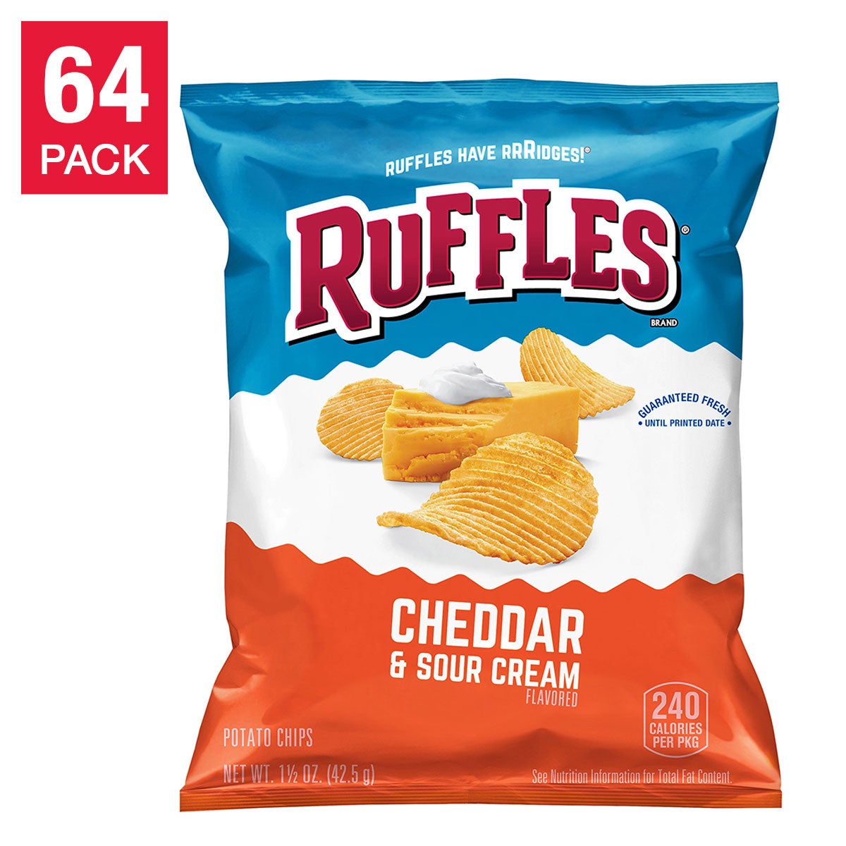 RUFFLES CHEDDAR & SOUR CREAM 64/1.5 OZ - Image 1