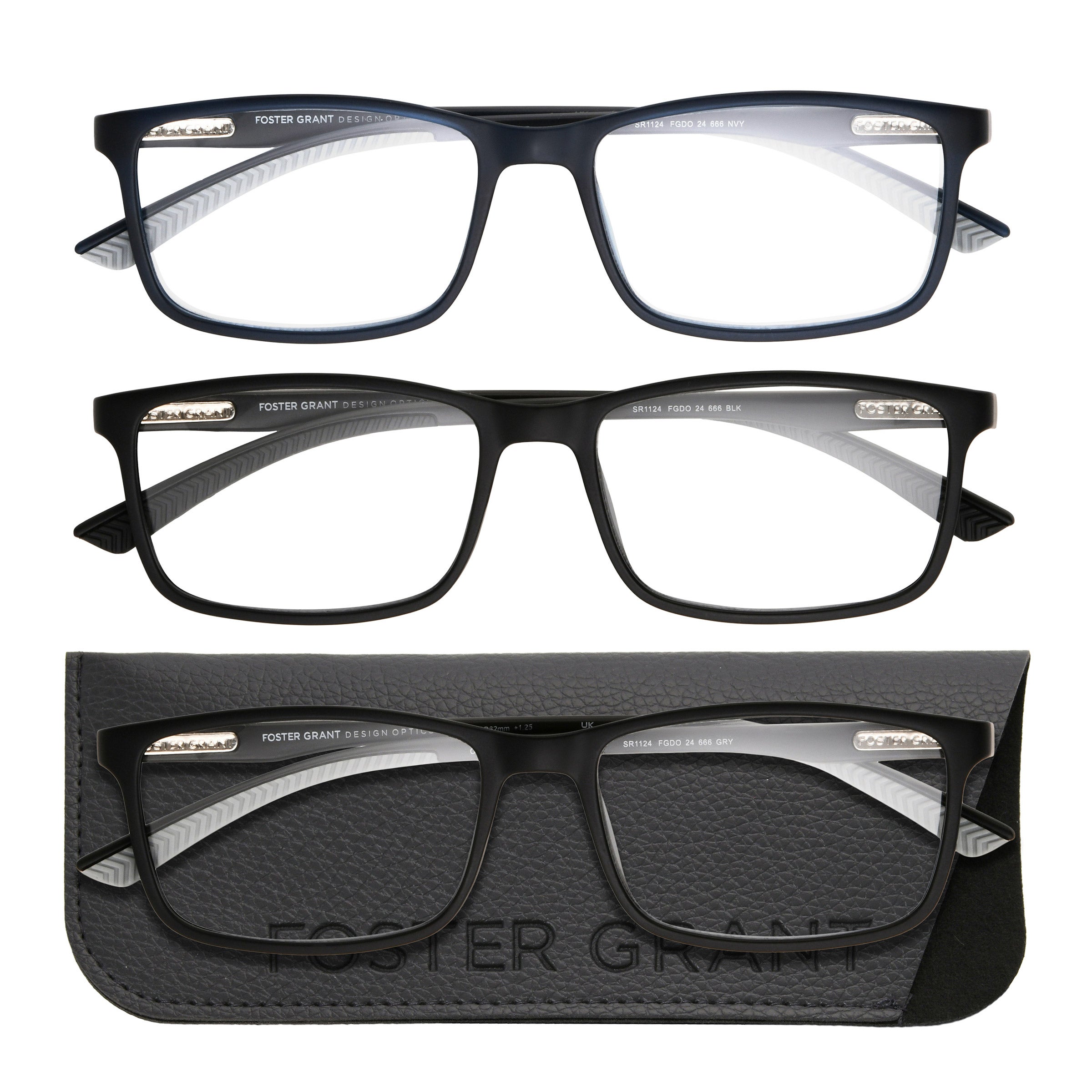 FOSTER GRANT DESIGN OPTICS 3 PK READING GLASSES - Image 1