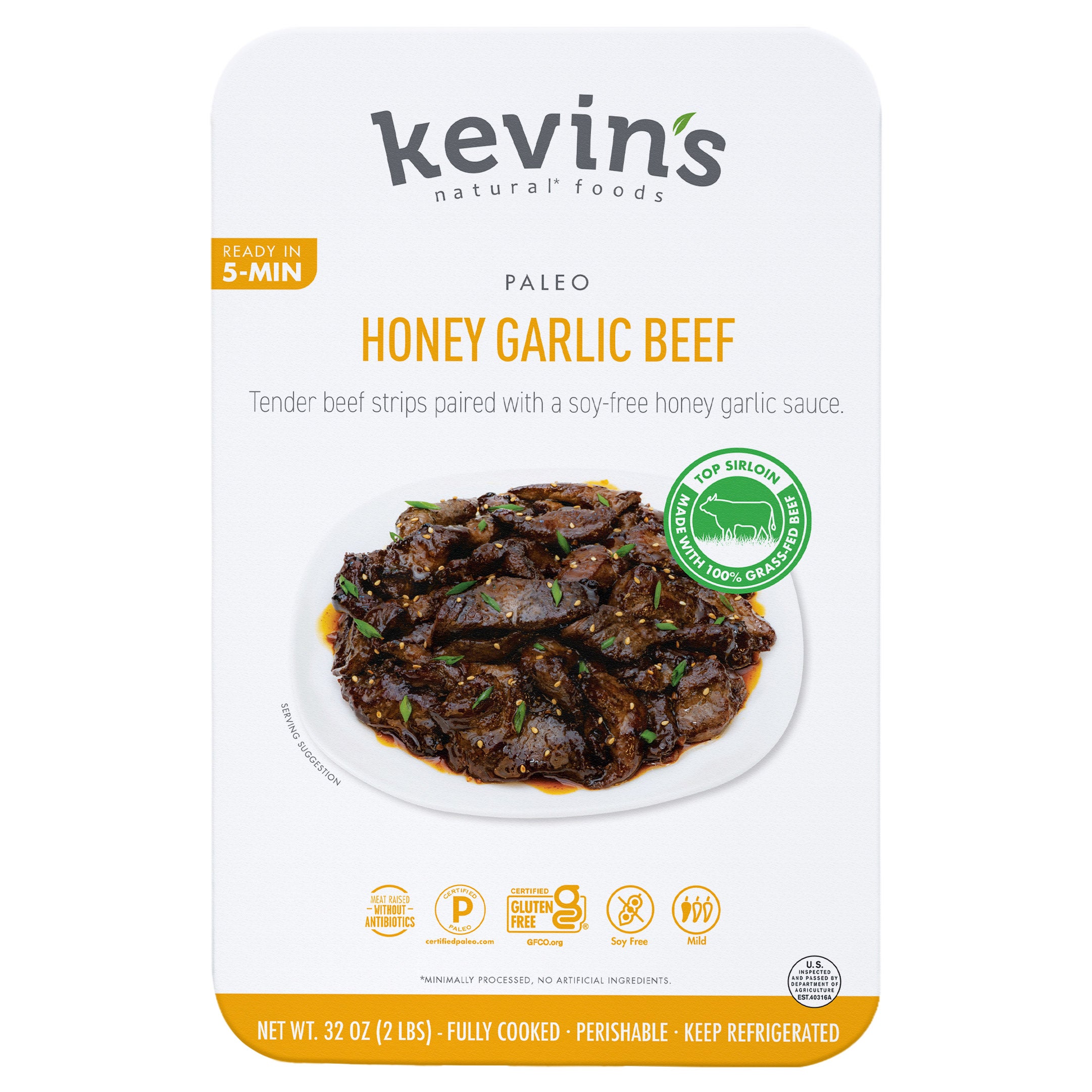 KEVIN'S HONEY GARLIC BEEF 32 OZ