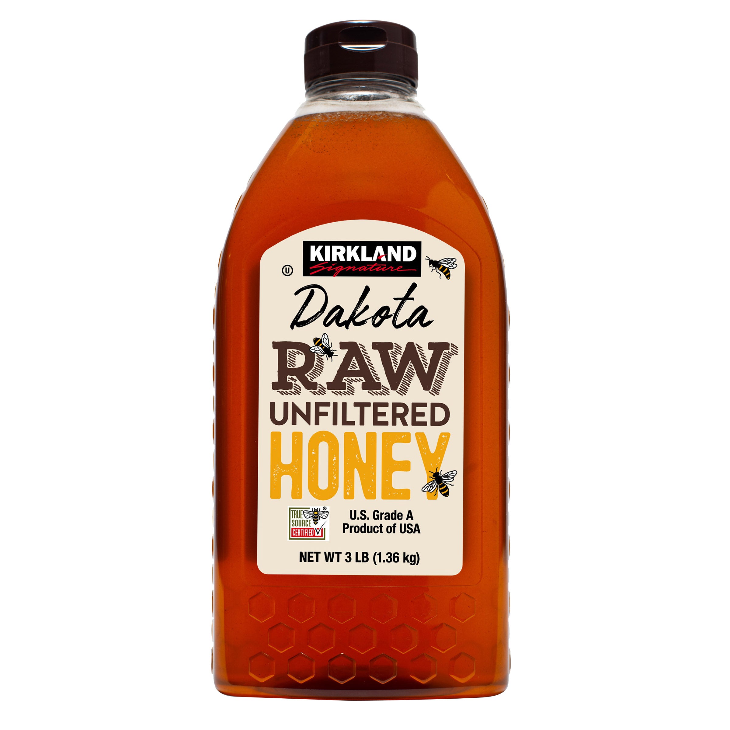 KIRKLAND SIGNATURE DAKOTA RAW HONEY 48 OUNCE BOTTLE - Image 1