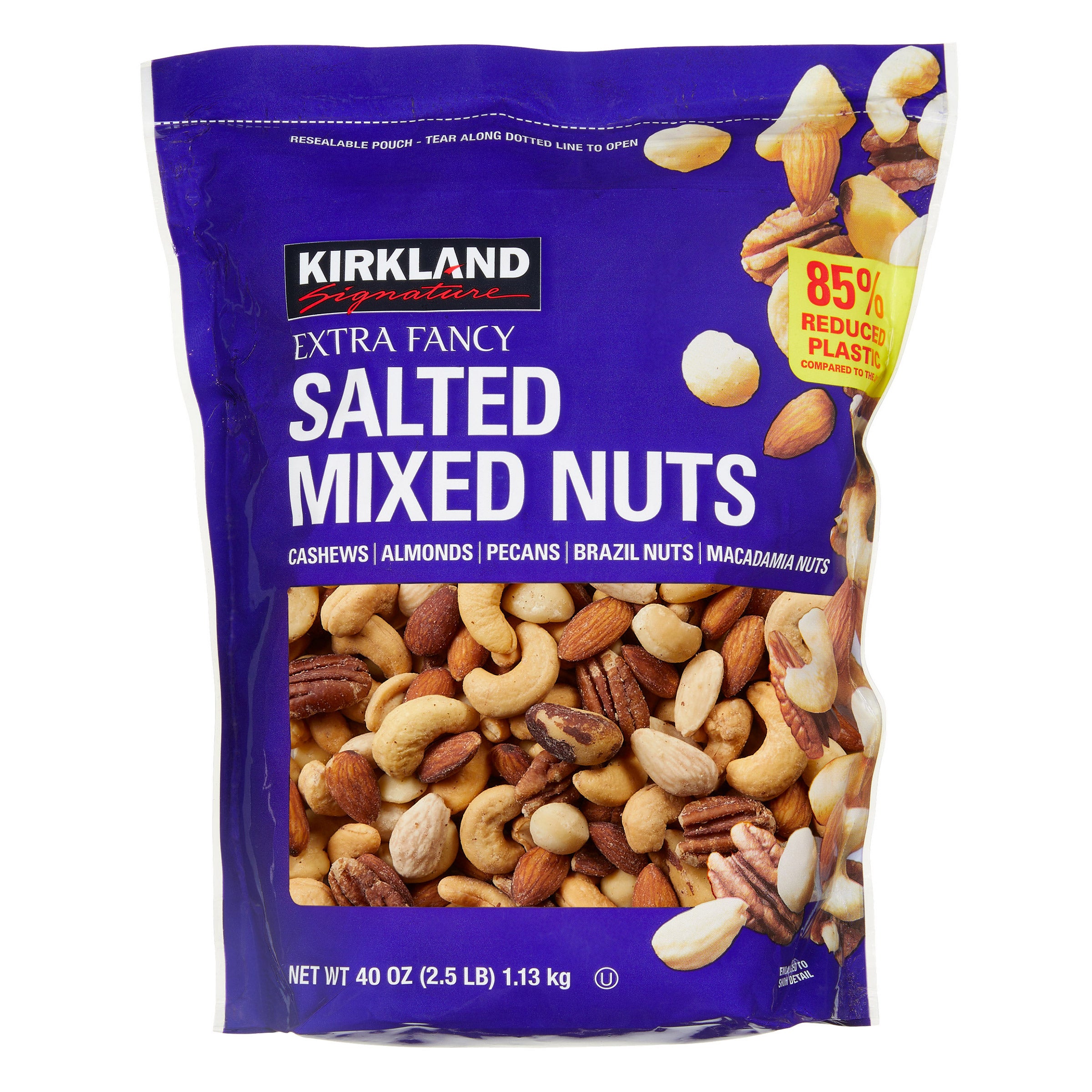 KIRKLAND SIGNATURE FANCY MIXED NUTS 40 OZ (2.5 LBS) - Image 1