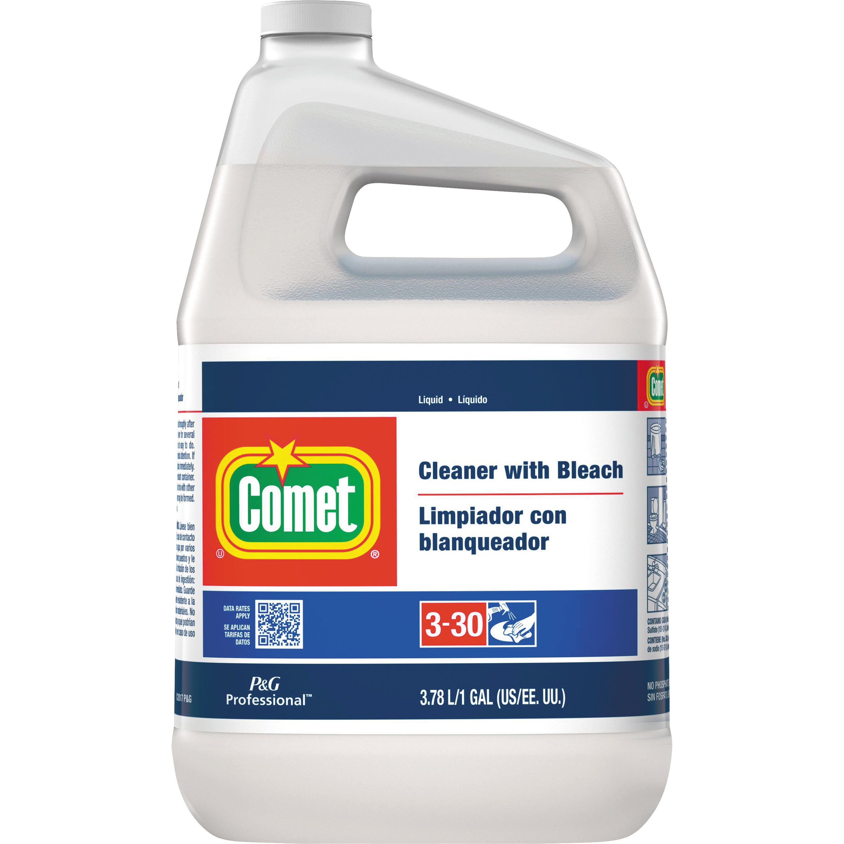 COMET 1 GALLON CLEANER W/BLEACH PGC02291CT 3CT