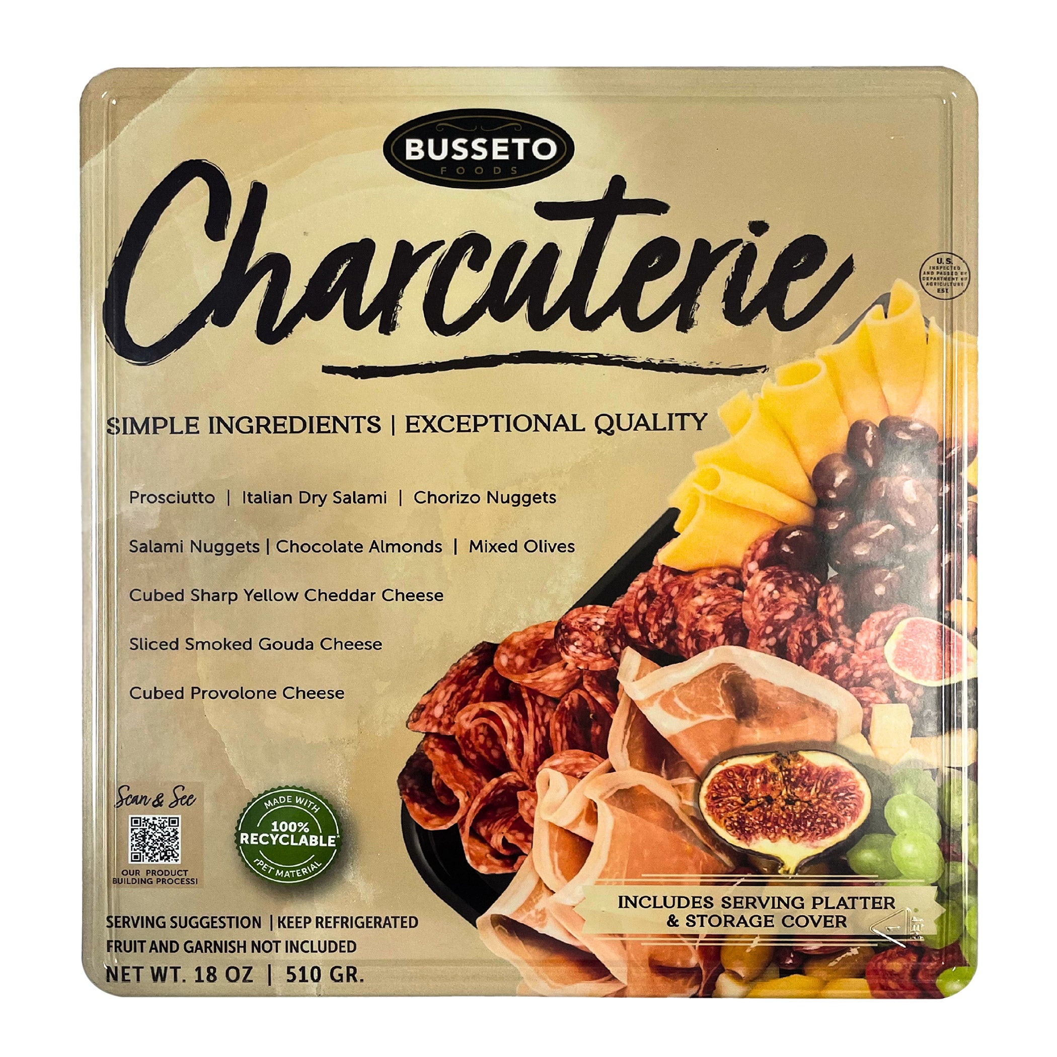 BUSSETO CHARCUTERIE KIT 18 OZ (1.125 LBS) - Image 1
