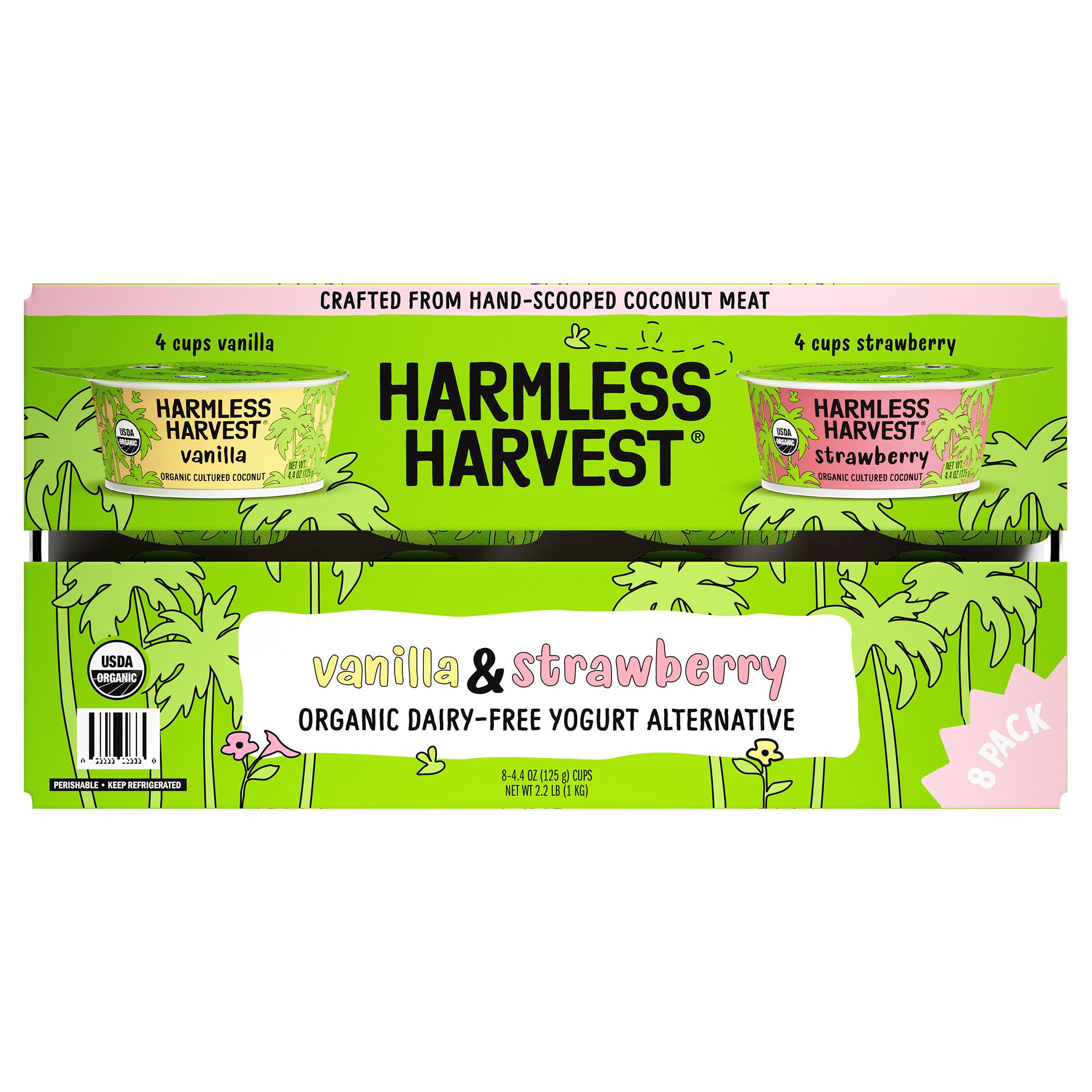 HARMLESS HARVEST ORGANIC COCONUT YOGURT 8/4.4 OZ
