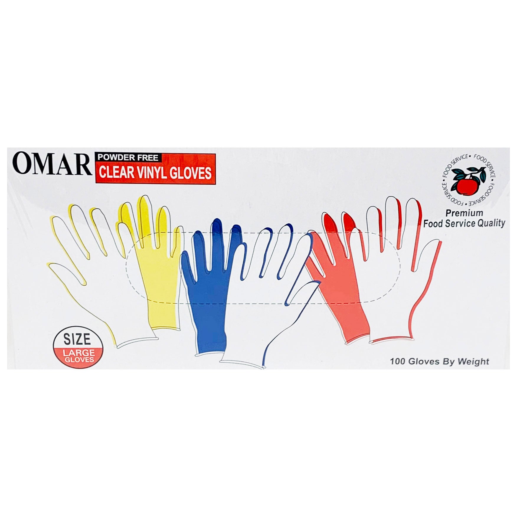 OMAR VINYL GLOVES 2/100 COUNT BOXES - Image 1