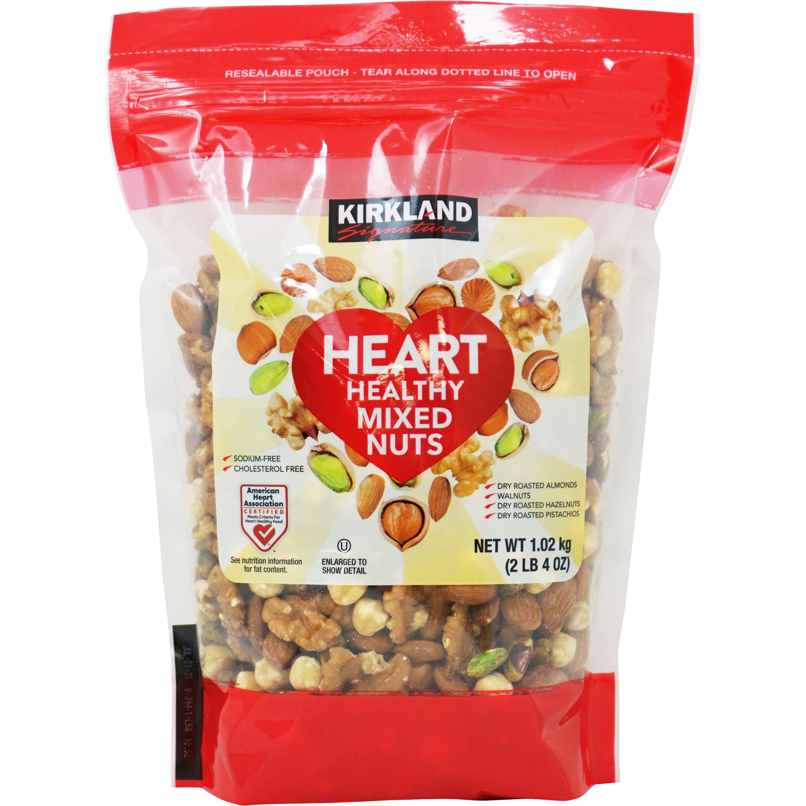 KIRKLAND SIGNATURE HEART HEALTHY NUT MIX 36 OUNCE BAG - Image 1