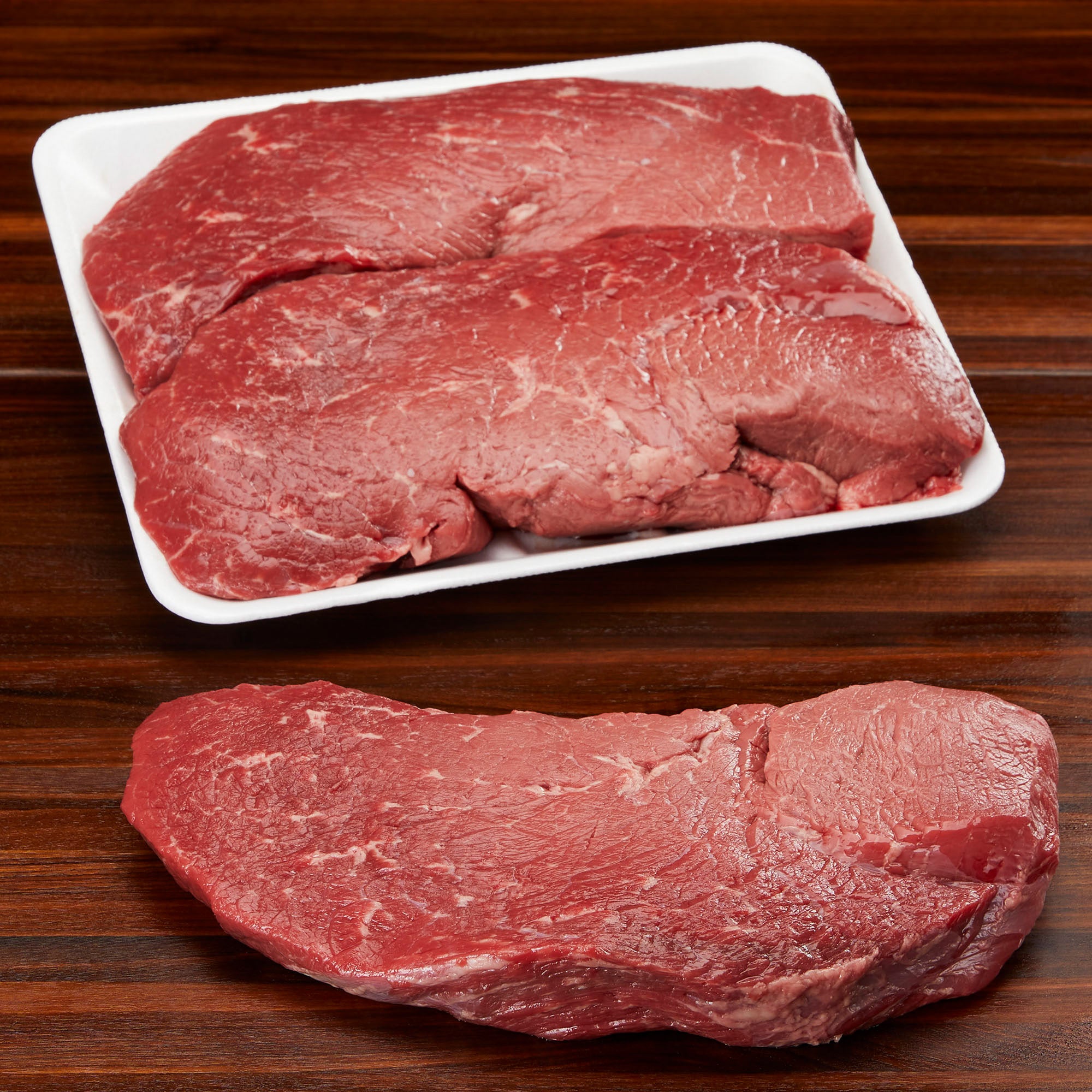 BEEF ROUND STEAK STEAK USDA CHOICE PER LB.