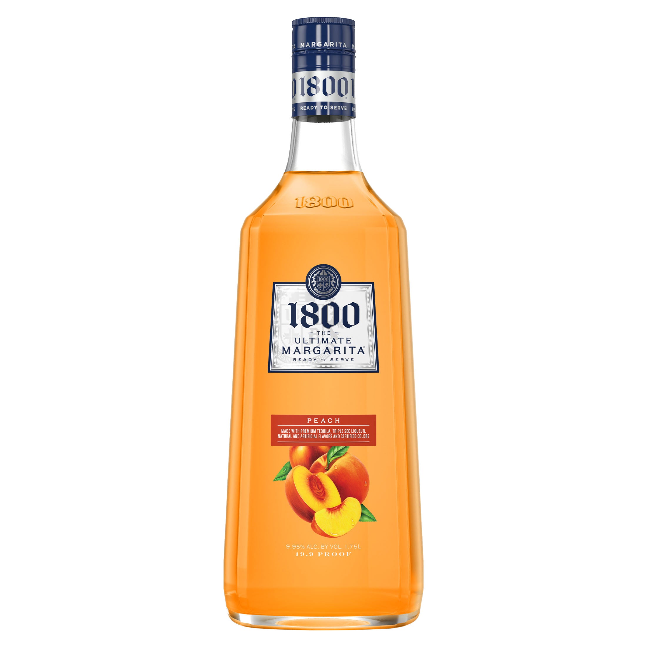 1800 ULTIMATE TEQUILA PEACH MARGARITA MEXICO 1.75L - Image 1