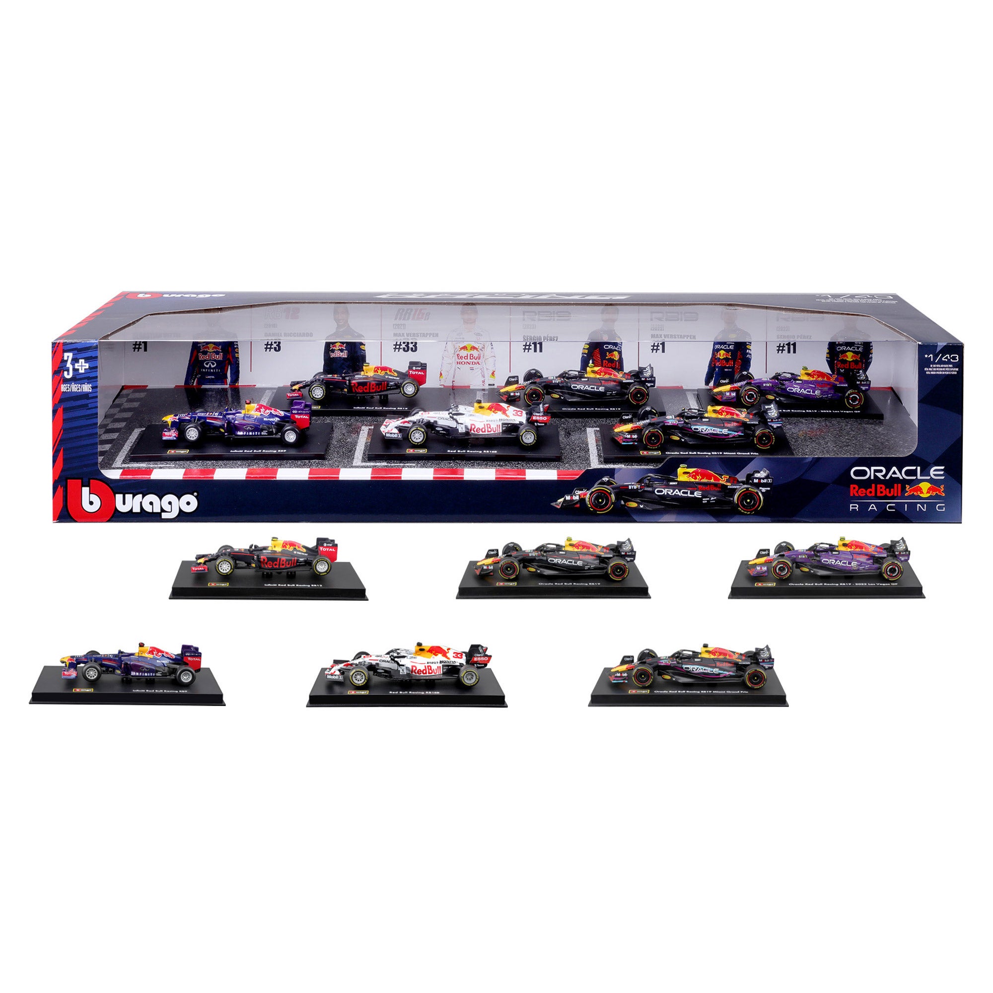 BBURAGO 1:43 SCALE F1 DIE CAST SET 6PK - Image 1