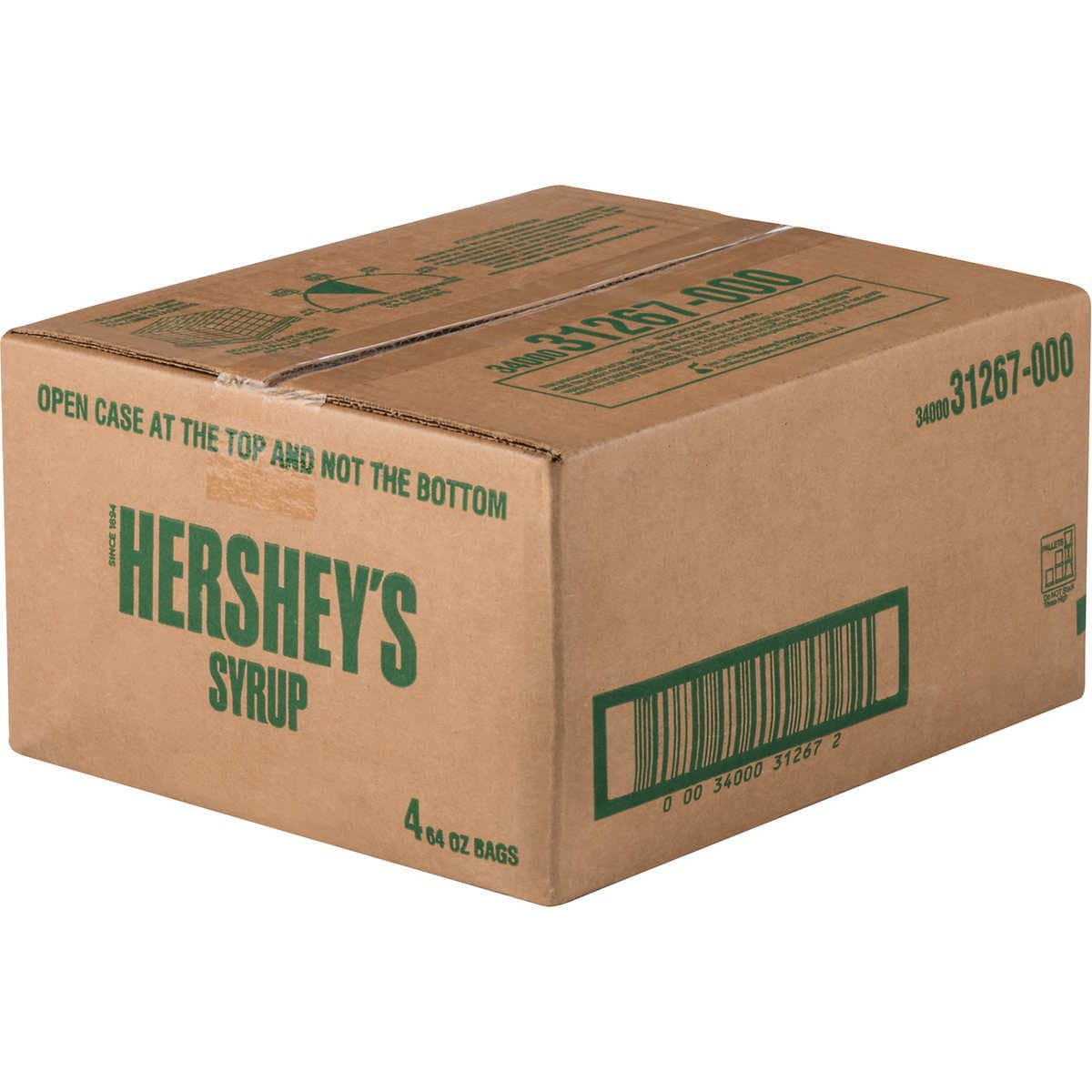 HERSHEY'S CHOCOLATE SYRUP 4-64 OZ BAGS OF SYRUP