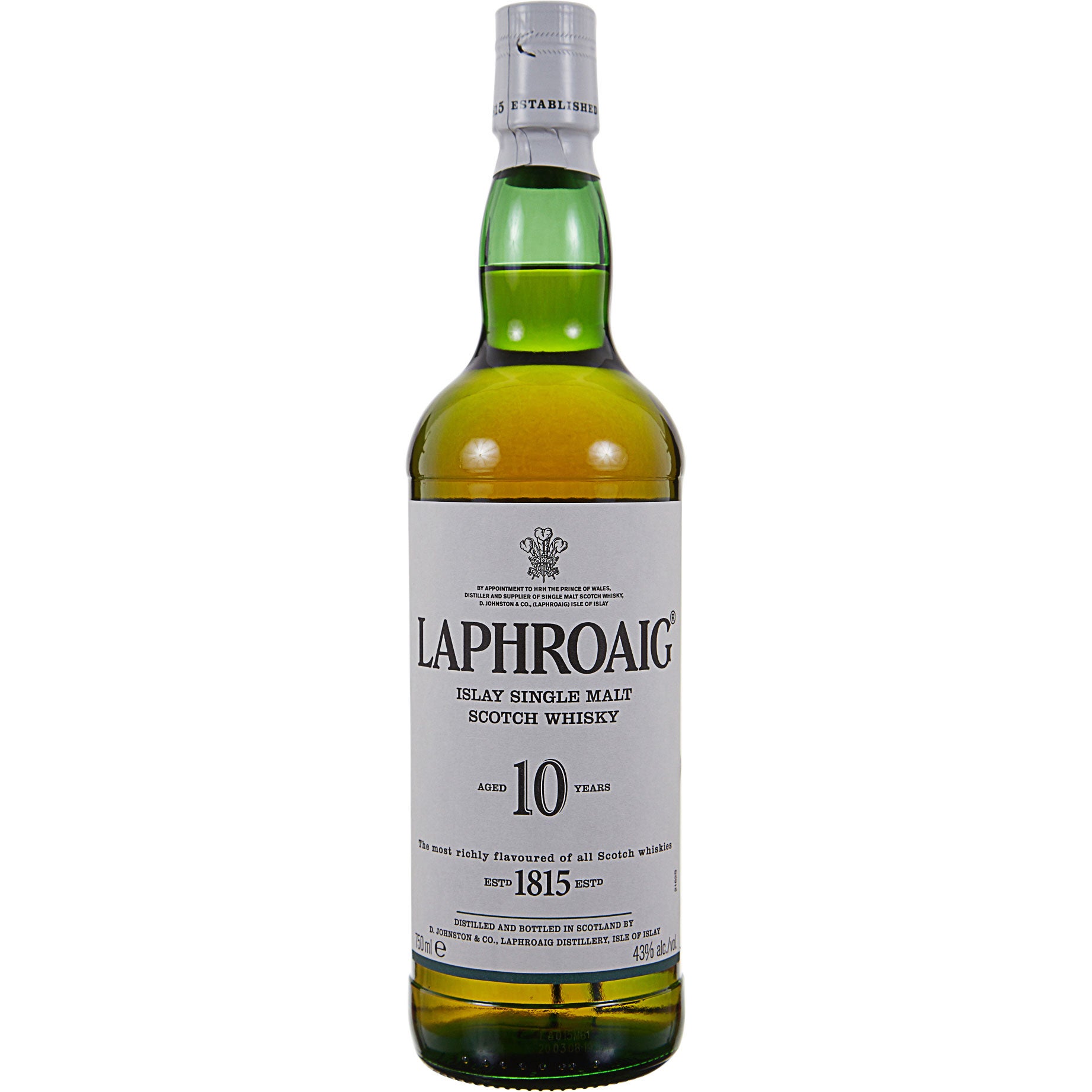 LAPHROAIG 10YR SINGLE MALT SCOTCH ISLAY 750ML