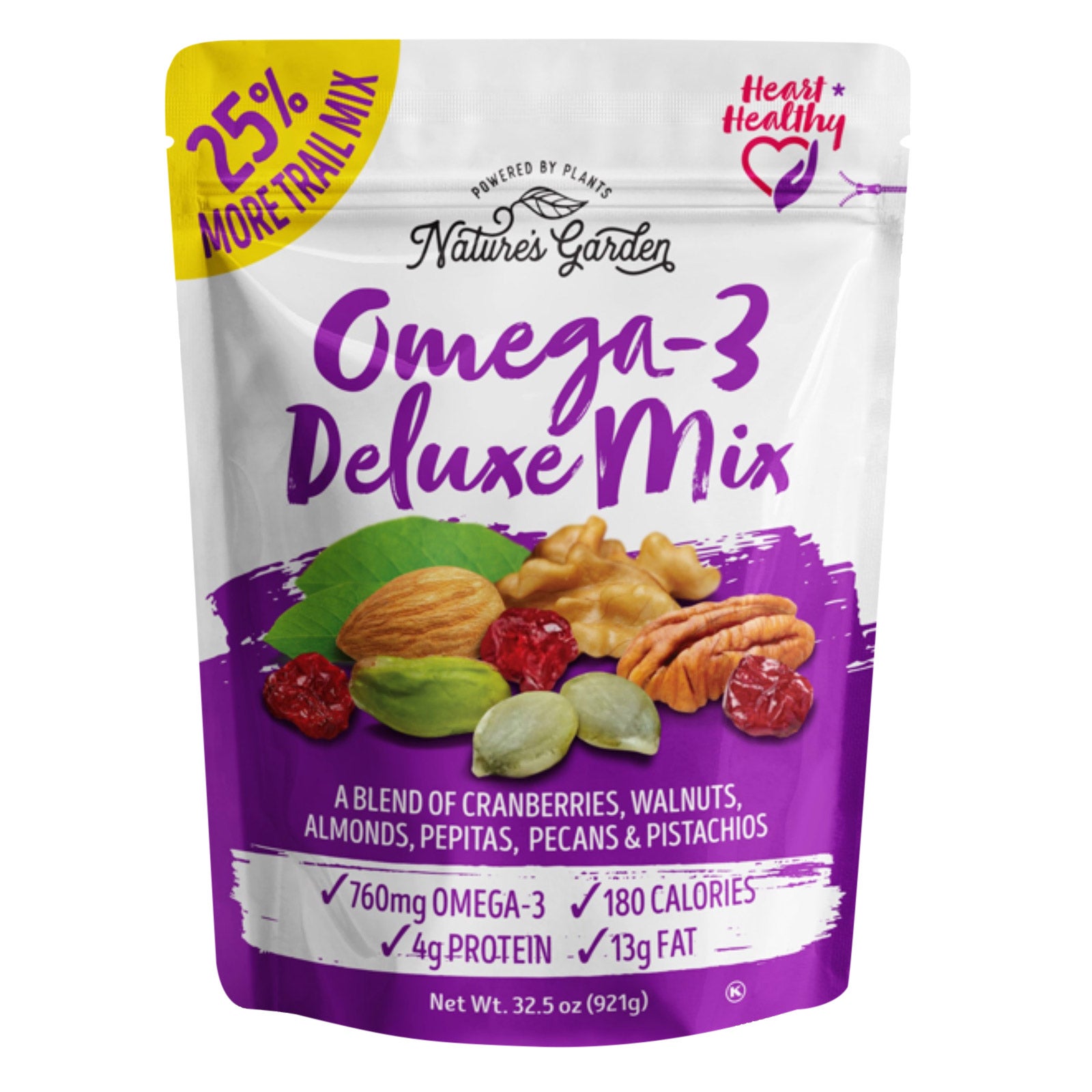 NATURE'S GARDEN OMEGA-3 DELUXE MIX 32.5 OZ
