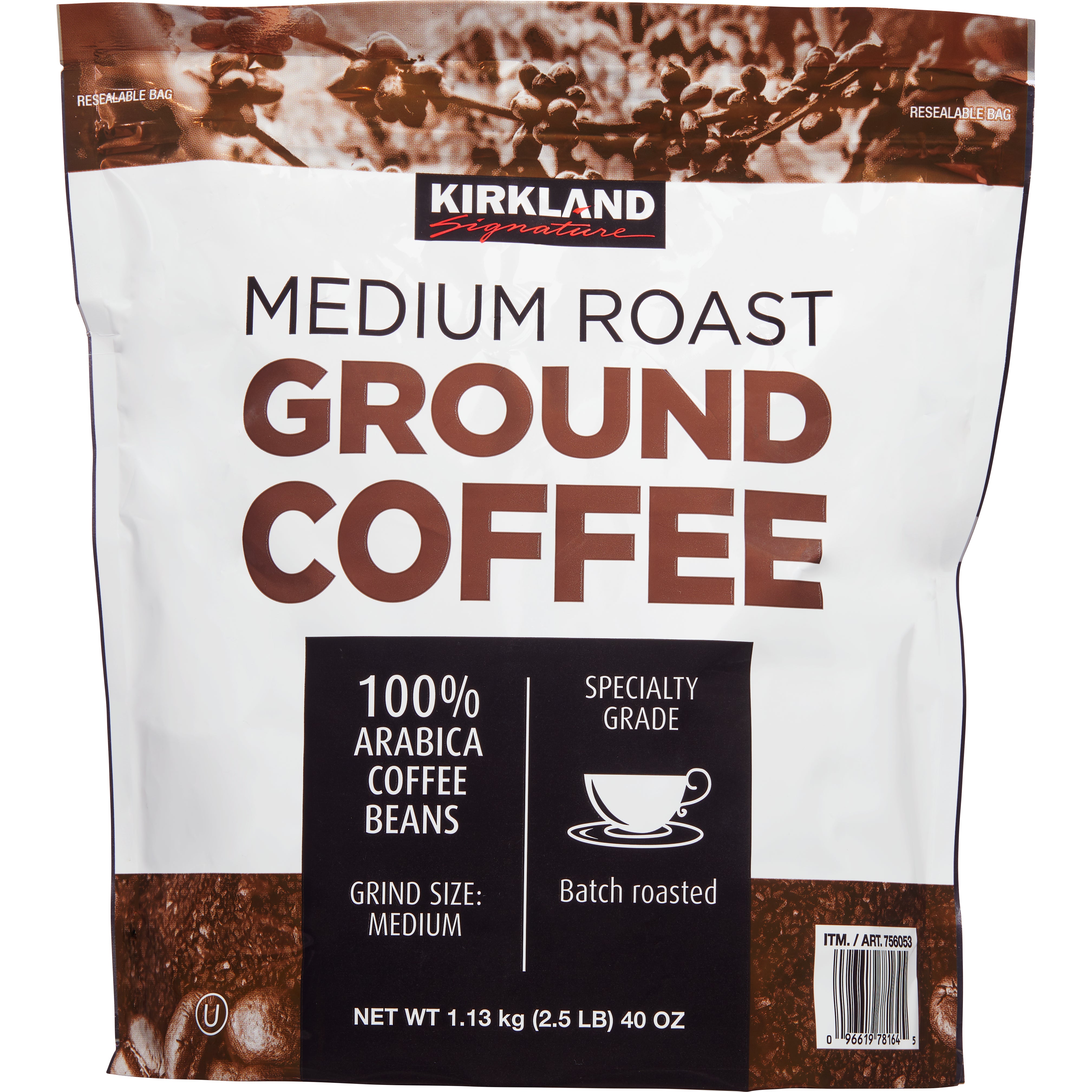 KIRKLAND SIGNATURE MEDIUM ROAST COFFEE 2.5 LB
