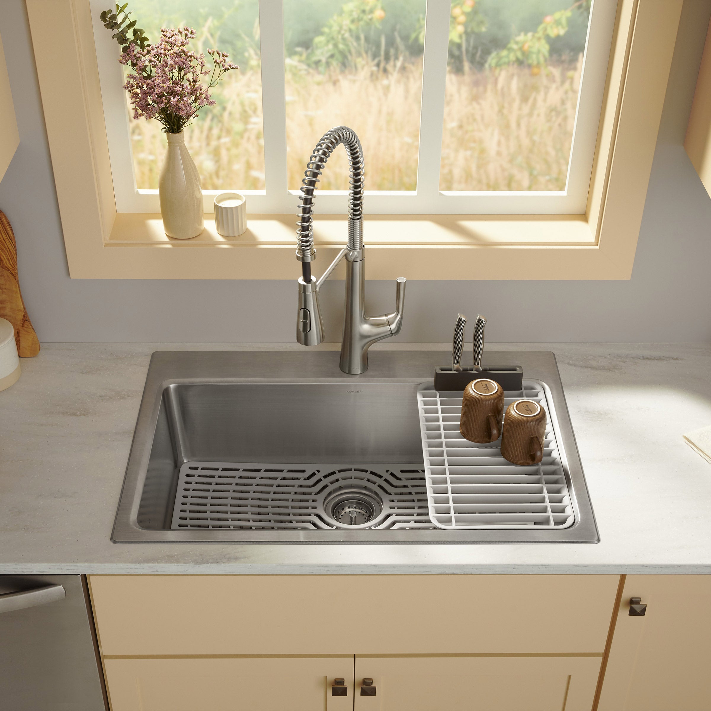 KOHLER SINK KIT W/ PULLDOWN SPRAYHEAD^