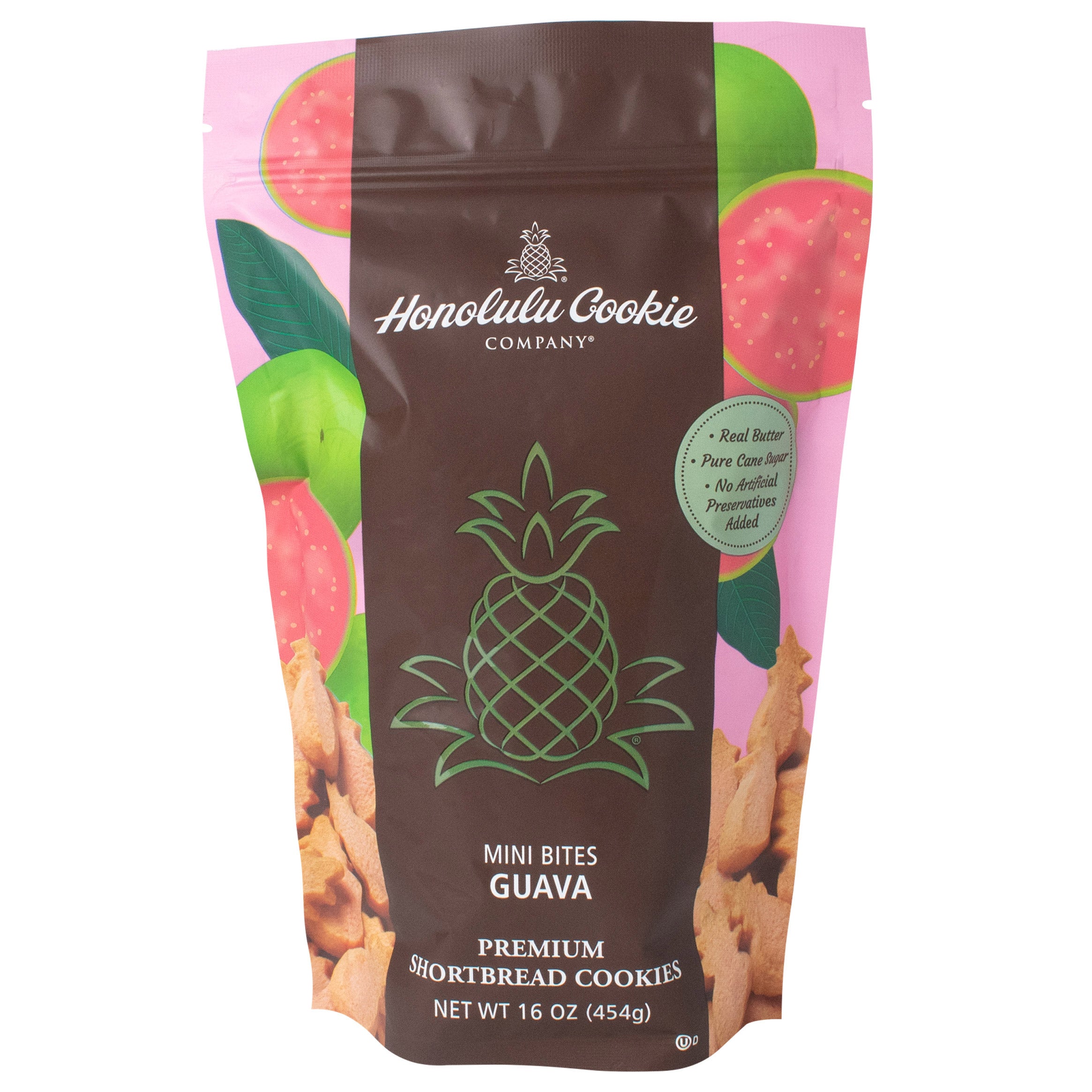HONOLULU COOKIE CO GUAVA MINI COOKIES 16 OUNCES