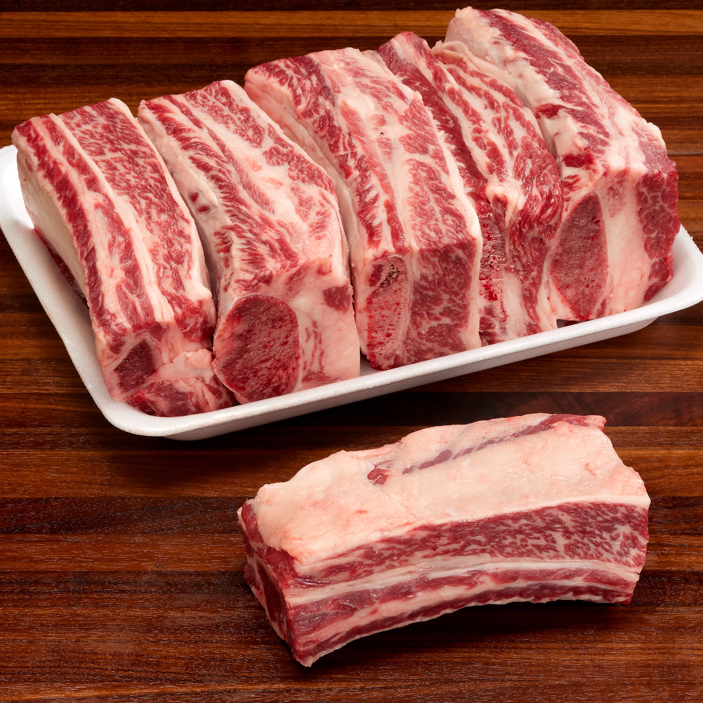 BEEF PLATE SHORT RIB FLANKEN STYLE USDA CHOICE PER LB - Image 1