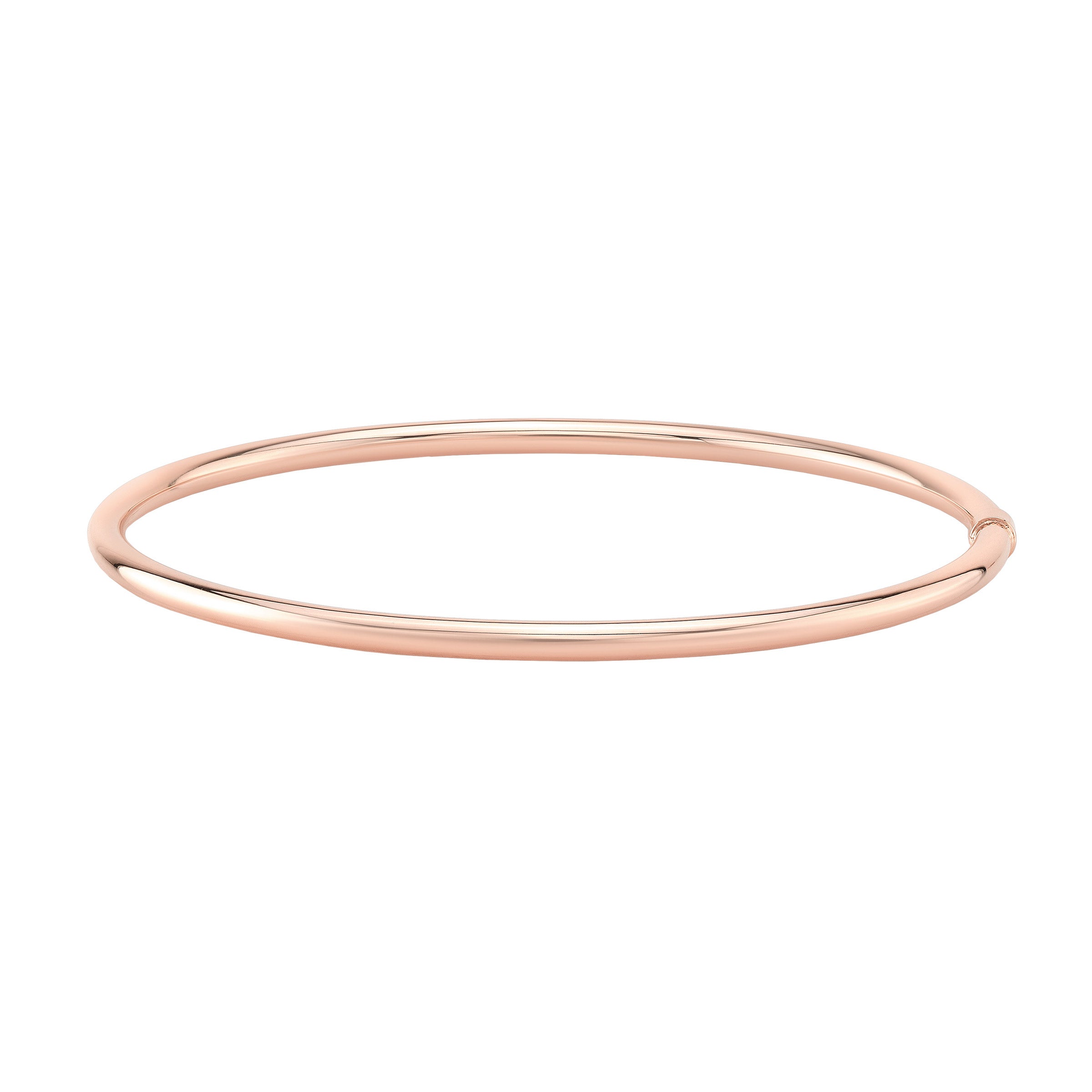 14KT YELLOW GOLD SLIP ON BANGLE MADE IN ITALY - Image 1