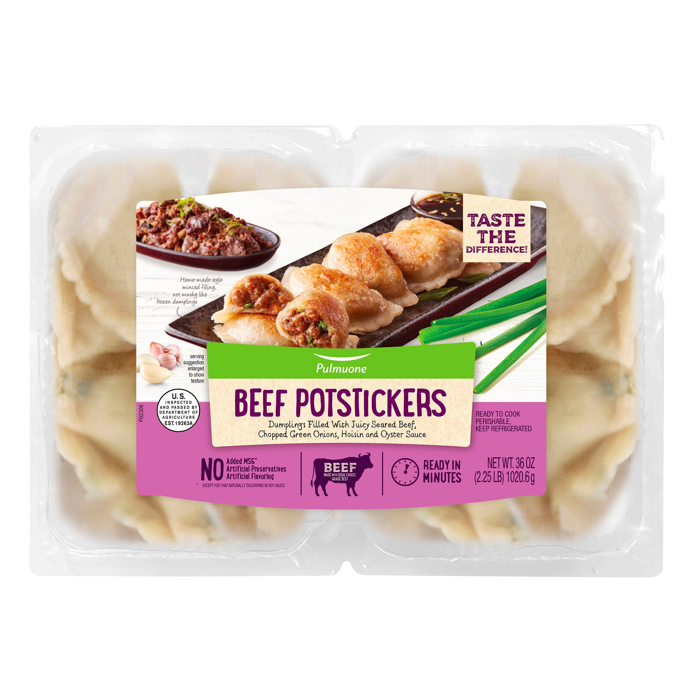 PULMUONE BEEF POTSTICKER 36 OZ