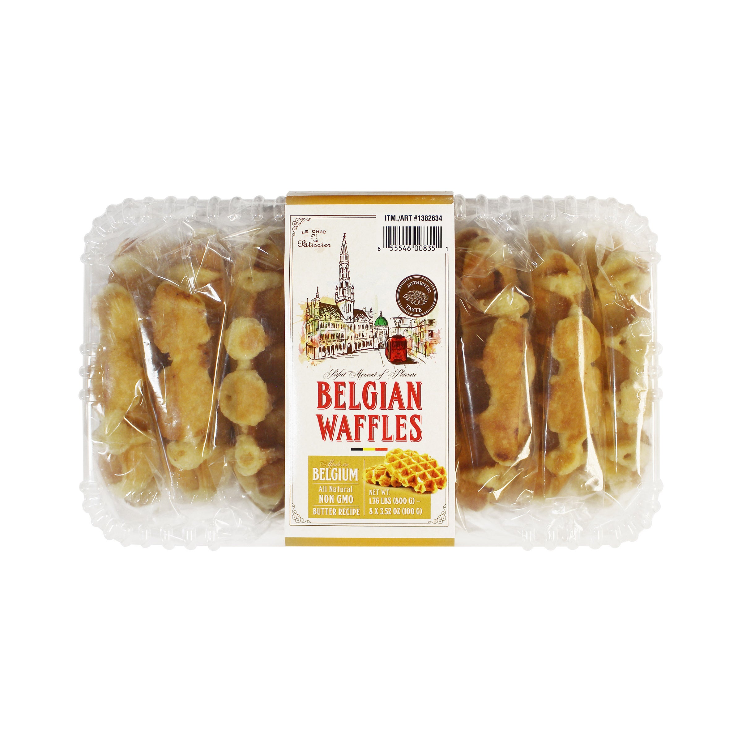 LE CHIC PATISSIER BELGIAN WAFFLES 8 CT - Image 1