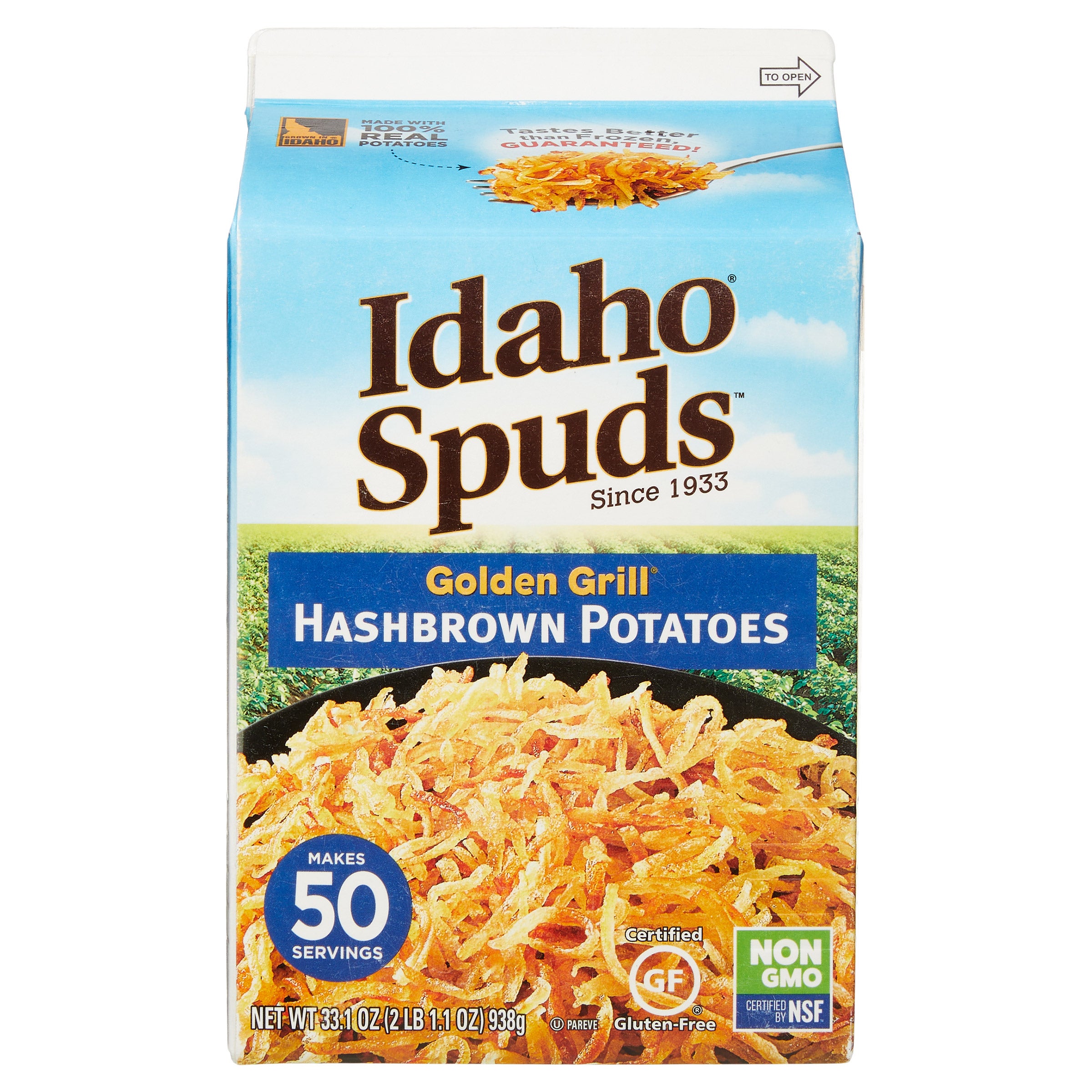 IDAHO SPUDS HASHBROWNS HASHBROWN POTATOES 33.1 OZ - Image 1