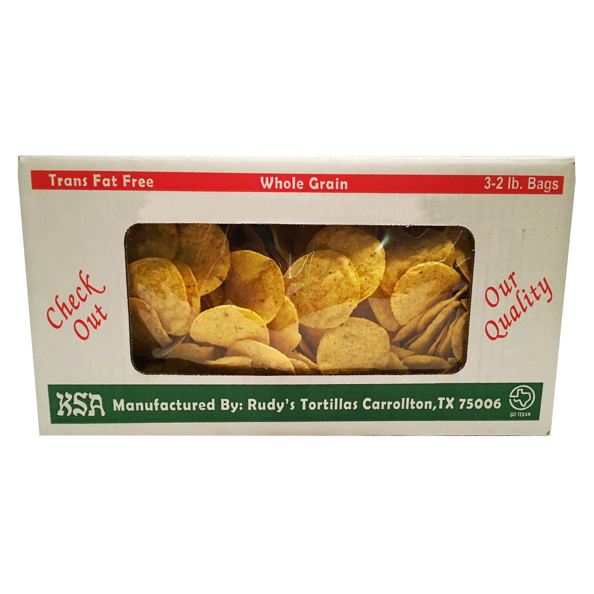 RUDY'S ROUND TORTILLA CHIPS 3/32 OZ BAGS