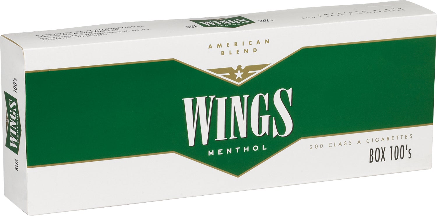 JT INTERNATIONAL WINGS MENTHOL 100 BOX