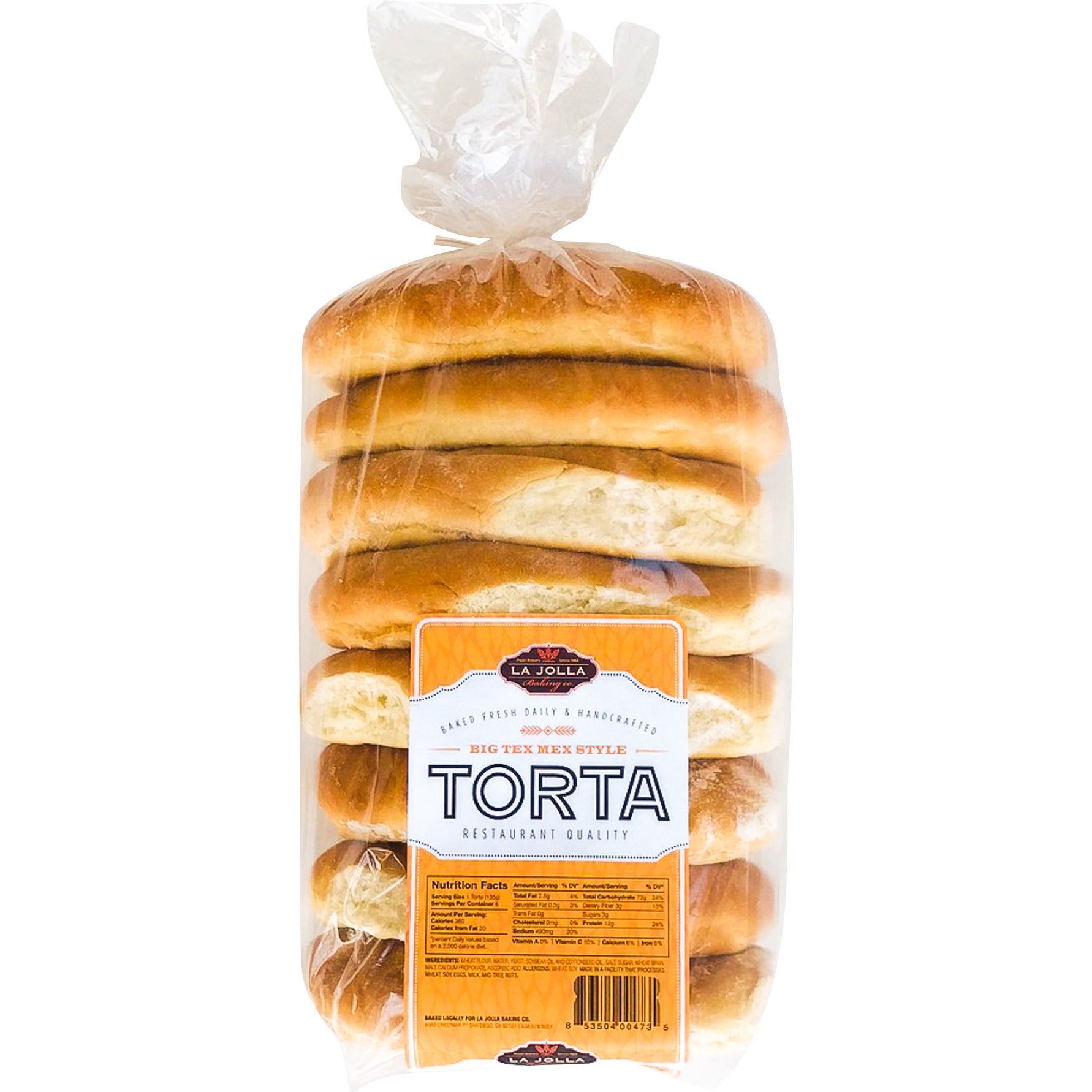 LA JOLLA BAKING CO. TORTA 8 CT