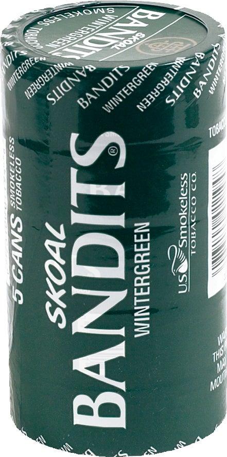 SKOAL BANDITS WINTERGREEN 5/.474 OZ CANS