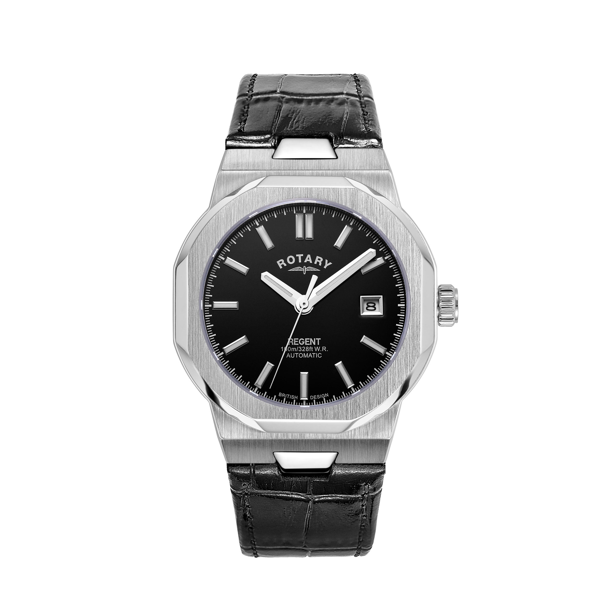 ROTARY ROSE GOLD CASE MEN'S AUTOMATIC WATCH - Image 1