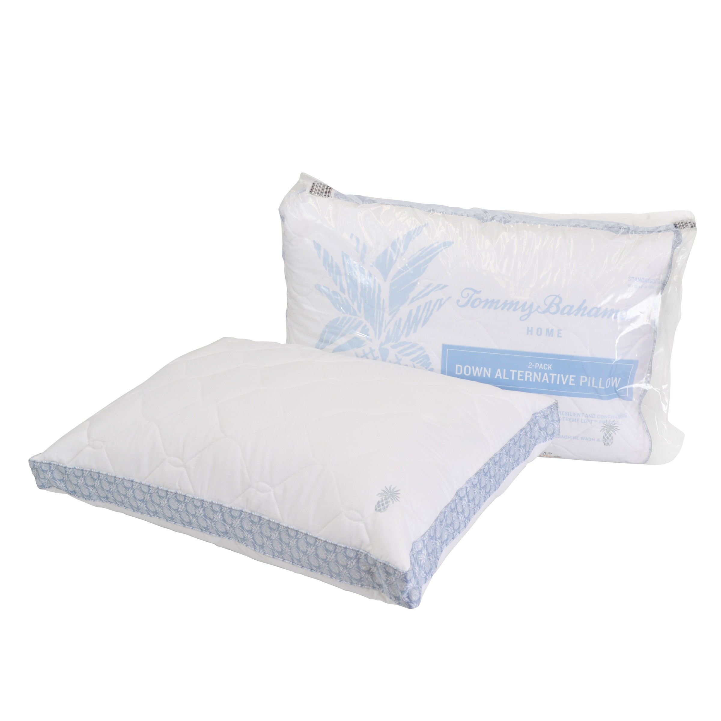 TOMMY BAHAMA QUILTED PINEAPPLE PRINT 2 PACK STANDARD/QUEEN PILLOW