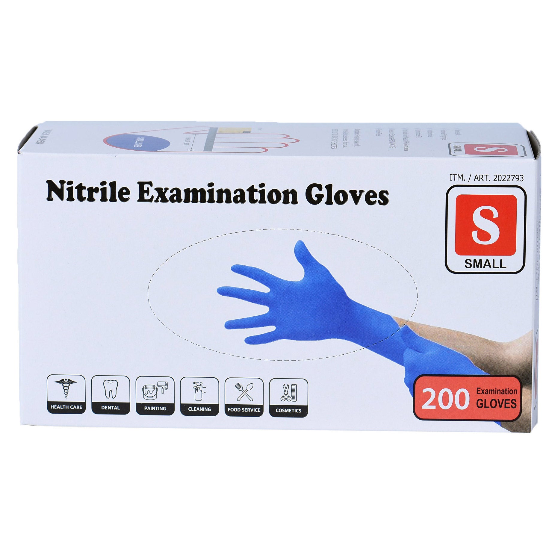 NITRILE EXAM GLOVES SMALL, 200 CT