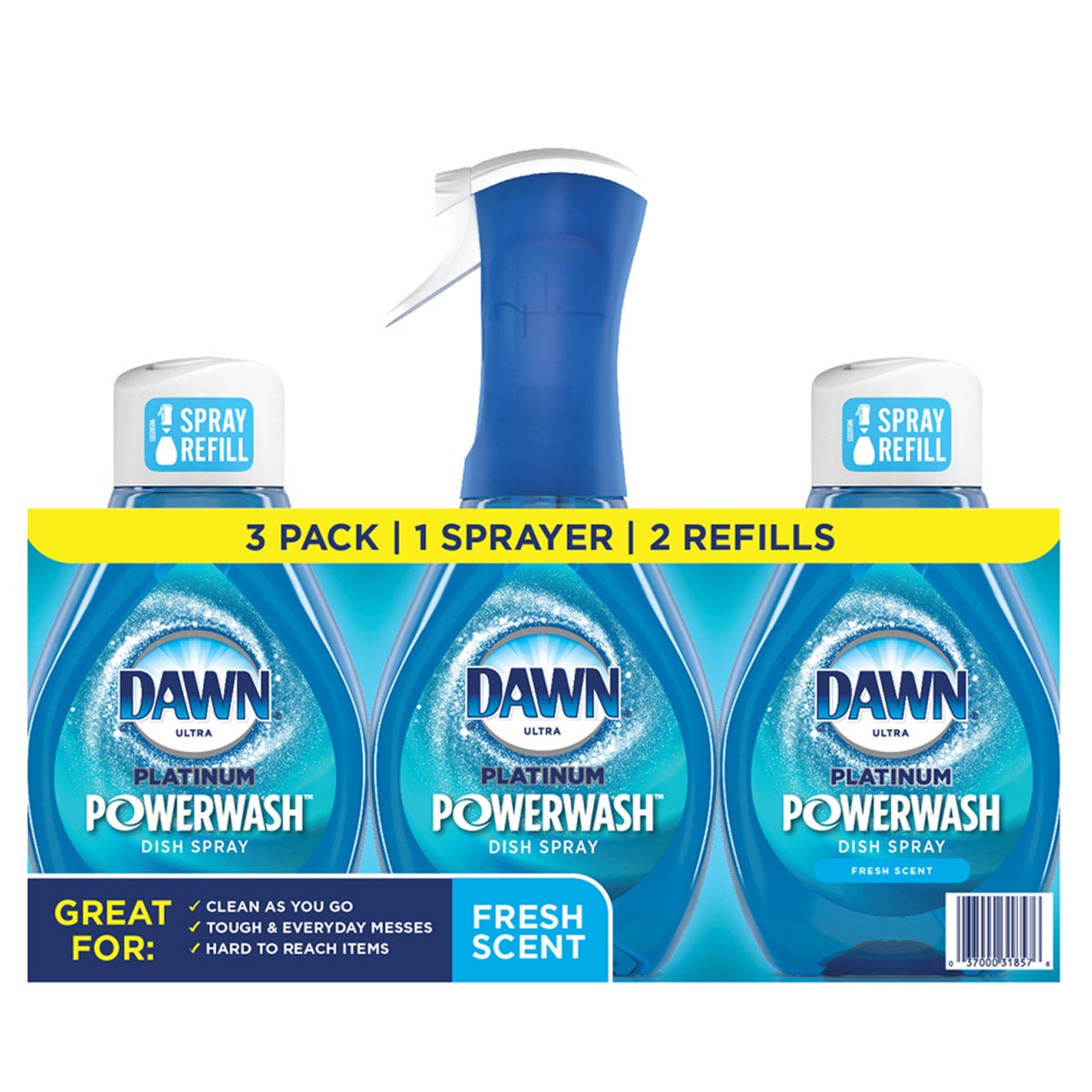 DAWN PLATINUM POWER WASH DISH SPRAY 16 OZ. W/32 OZ. REFILL - Image 1