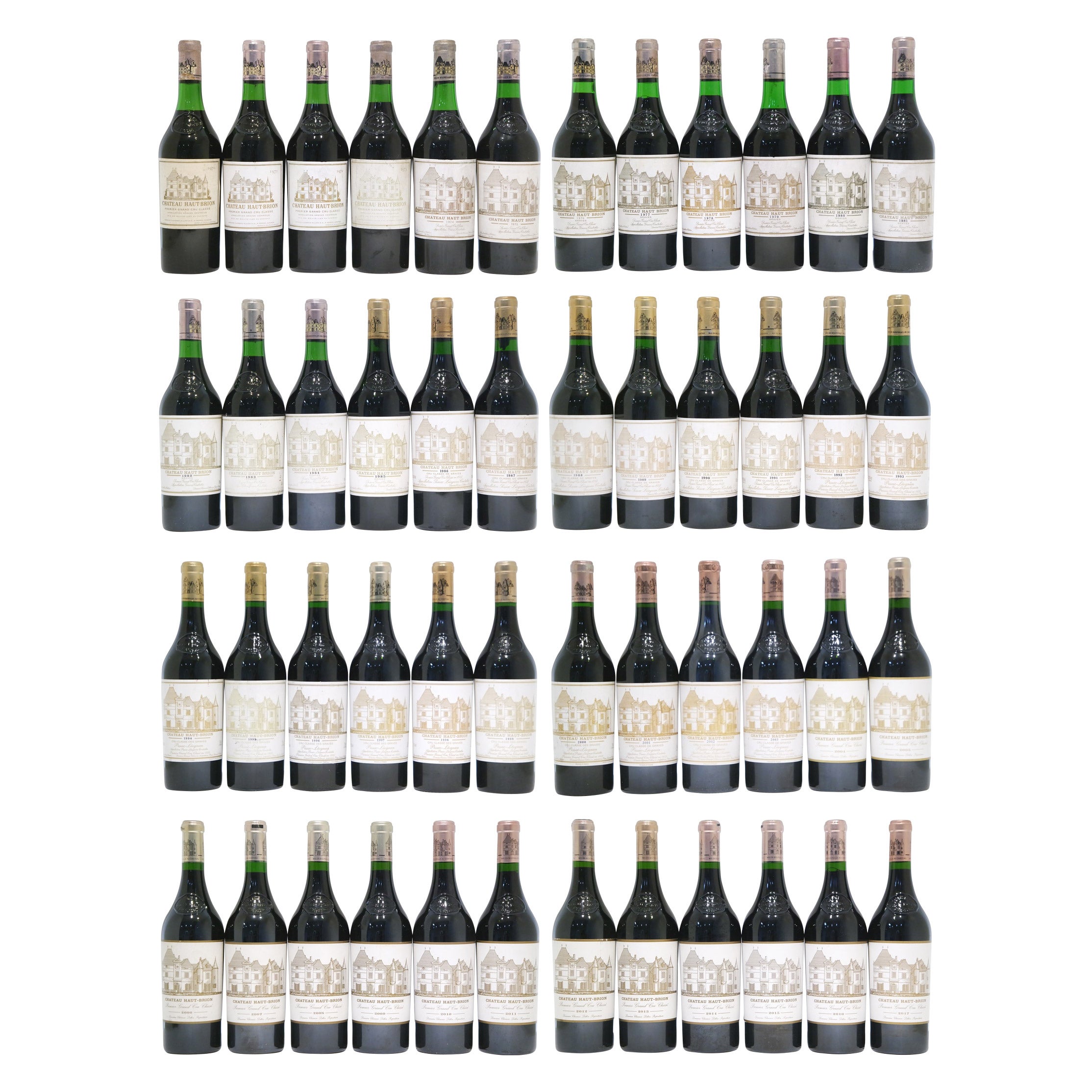 CH HAUT BRION 1970-2017 48B VERTICAL COLLSET 48PACK