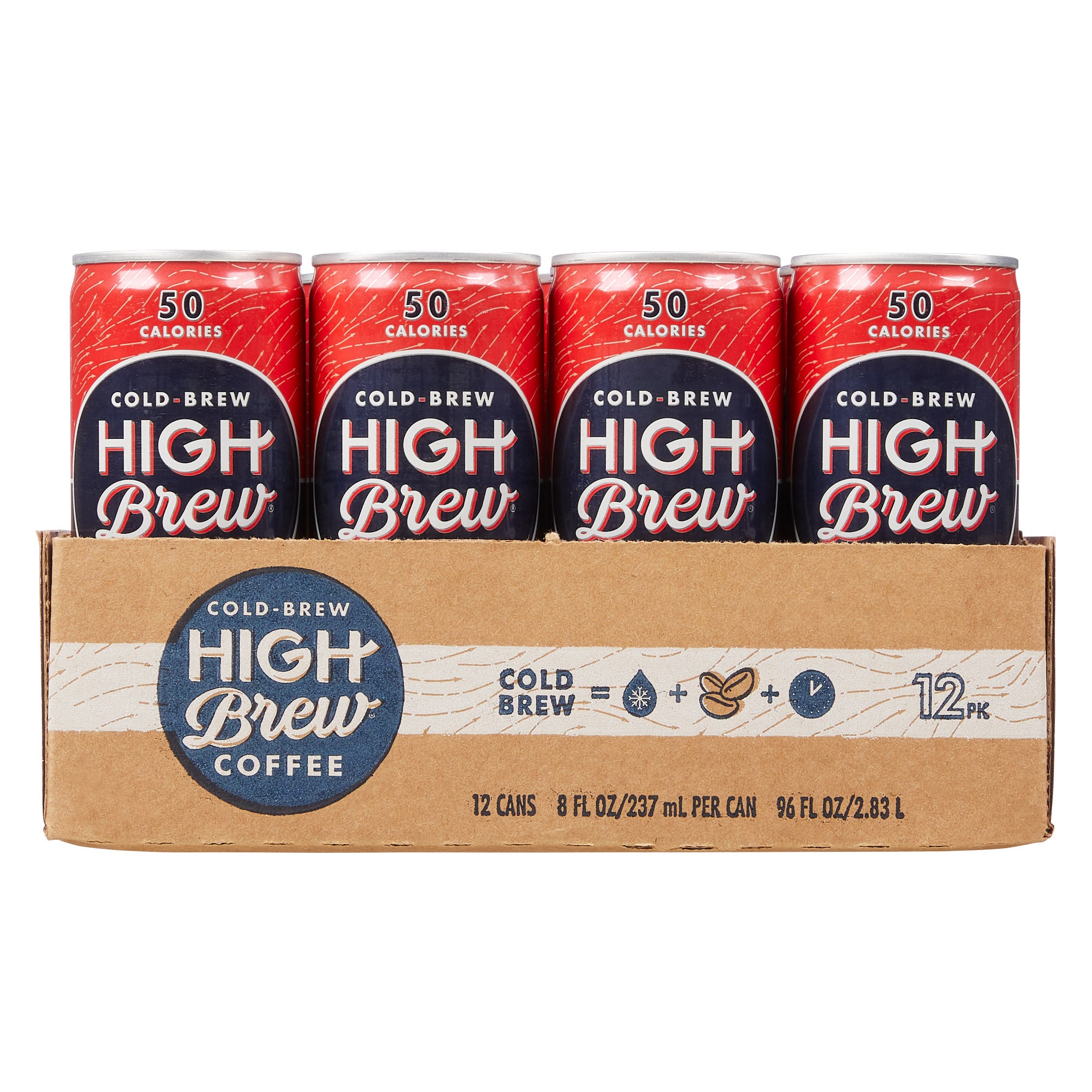 HIGH BREW COFFEE DOUBLE ESPRESSO 12/8 OUNCE CANS
