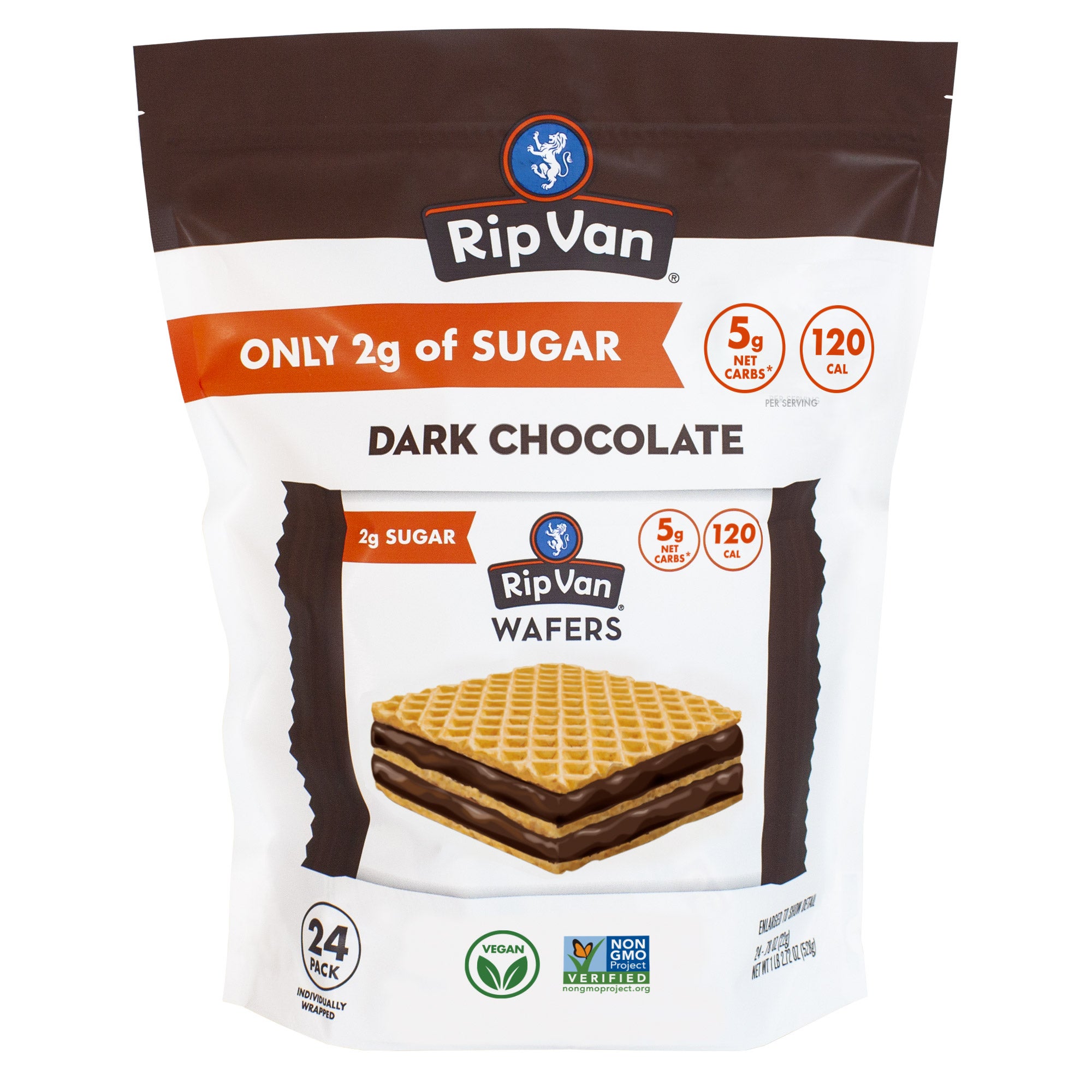 RIP VAN DARK CHOCOLATE WAFERS 24 COUNT