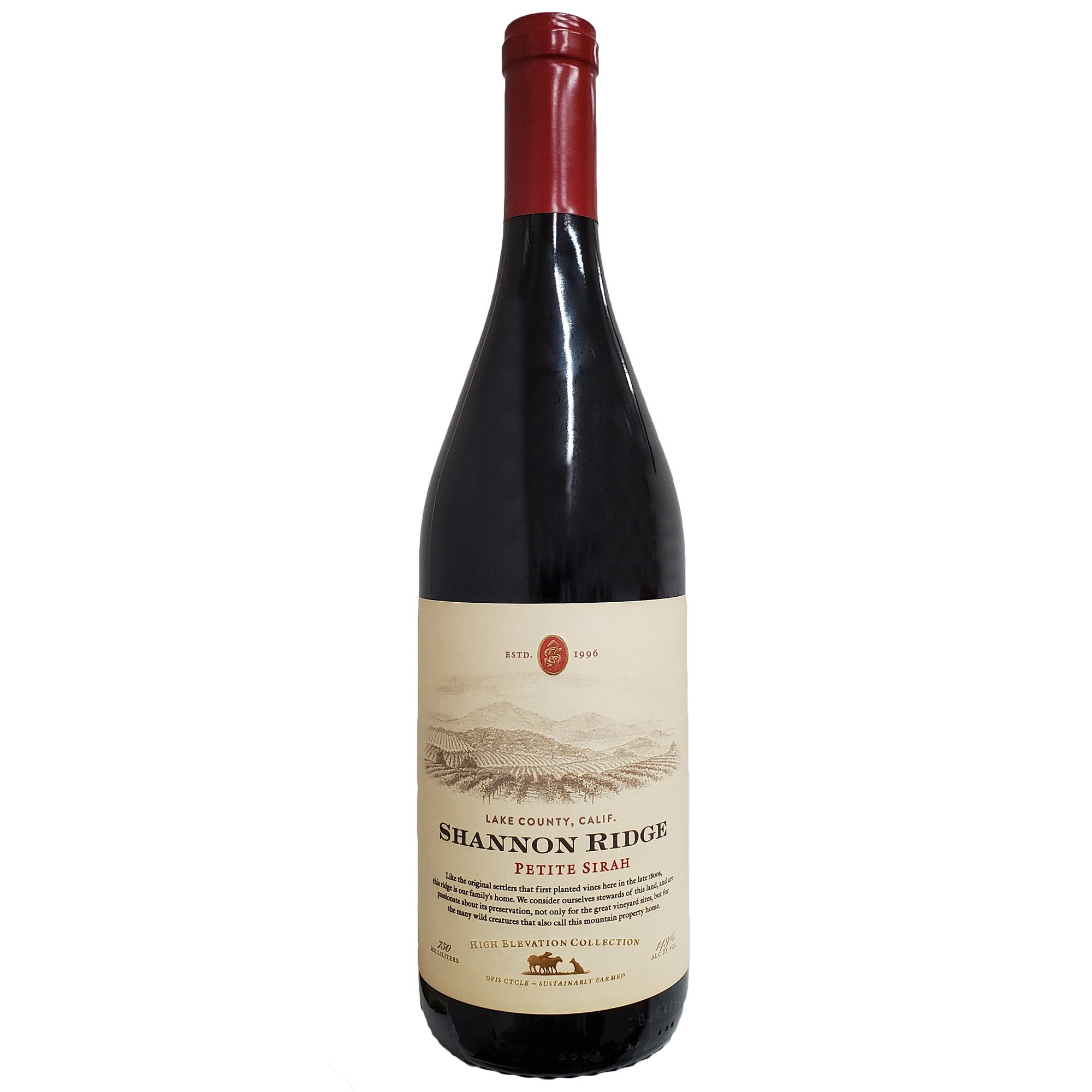 SHANNON RIDGE PETITE SIRAH LAKE COUNTY 750 ML